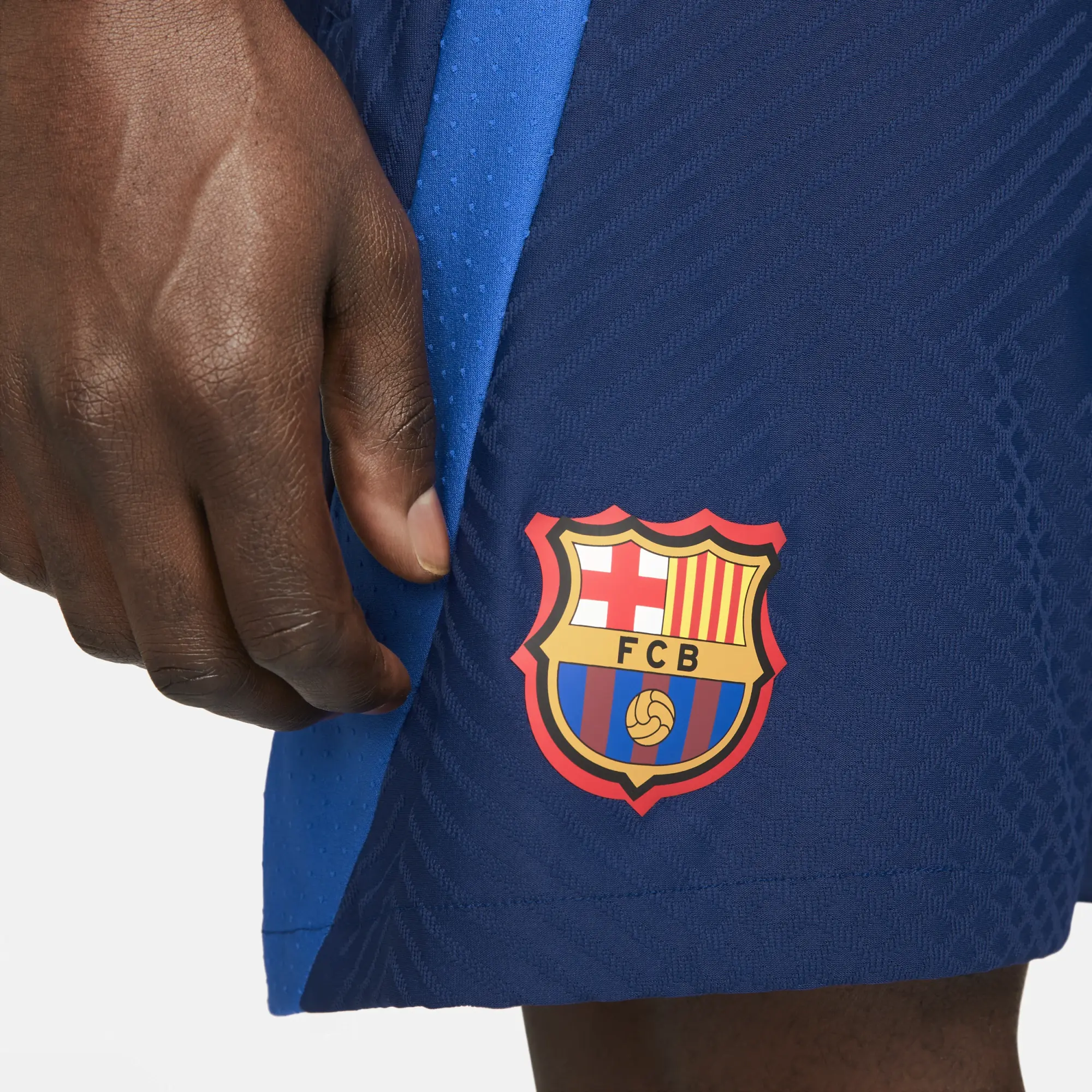 F.C. Barcelona Strike Elite Men's Nike Dri-FIT ADV Knit Football Shorts - Blue