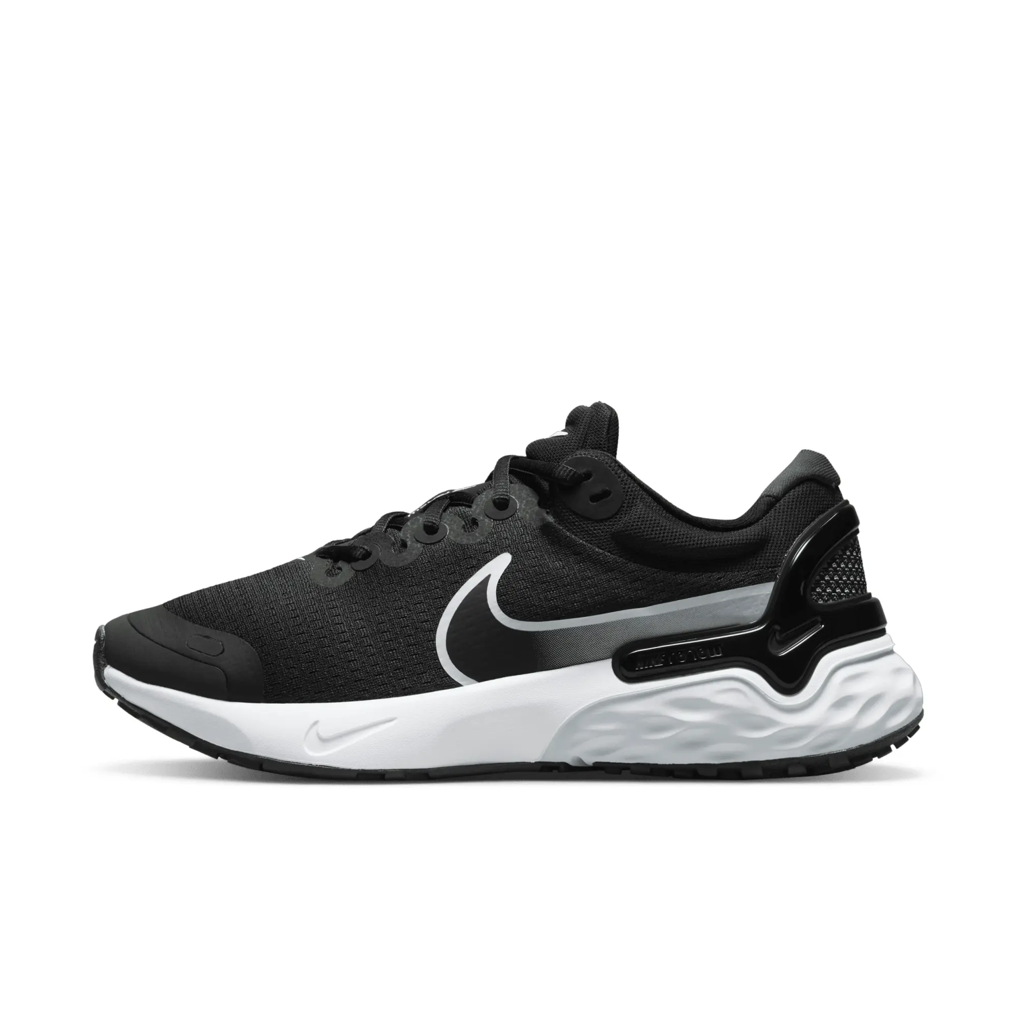 Nike Renew Run 3 - Black, Black/White