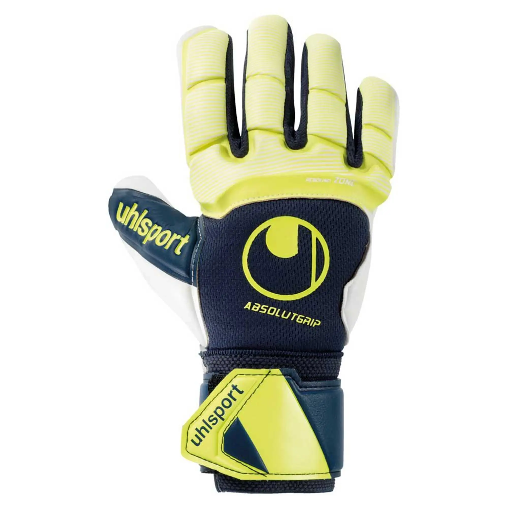 Uhlsport Absolutgrip Hn Pro Junior Goalkeeper Gloves  - Yellow,Blue