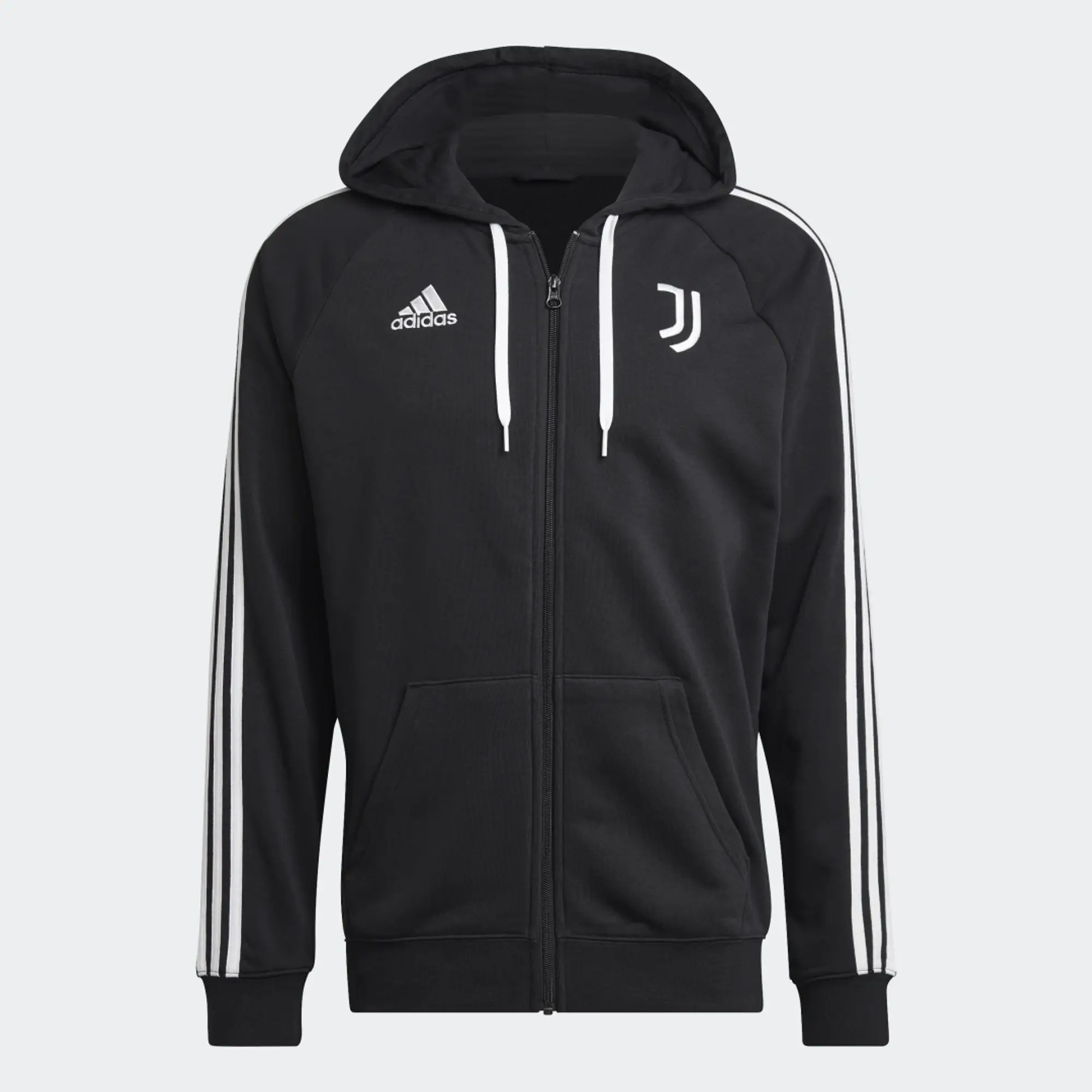 adidas 2022-2023 Juventus DNA Full Zip Hoody (Black)