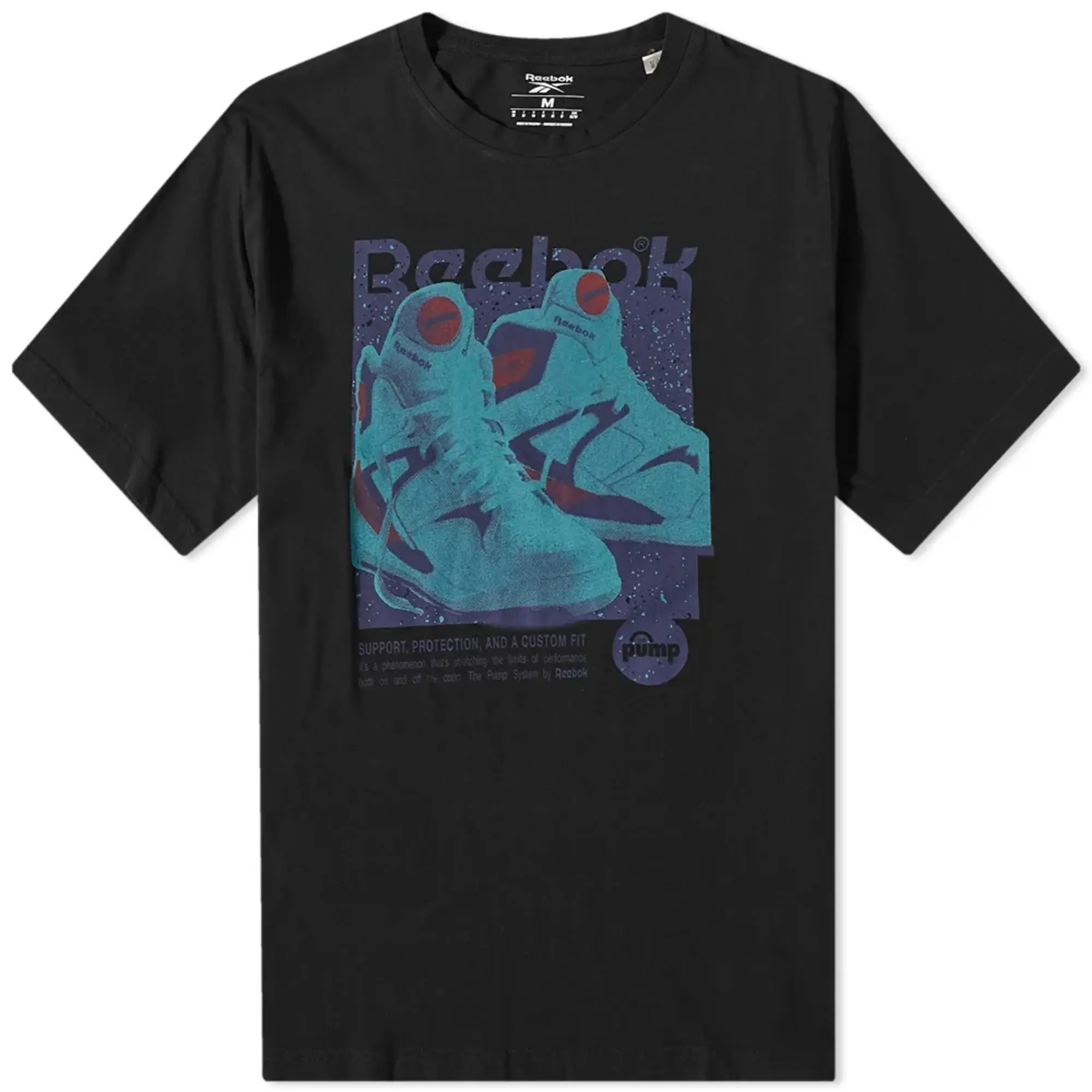 Reebok Classics Gs Retro Pump Short Sleeve T-shirt  - Black