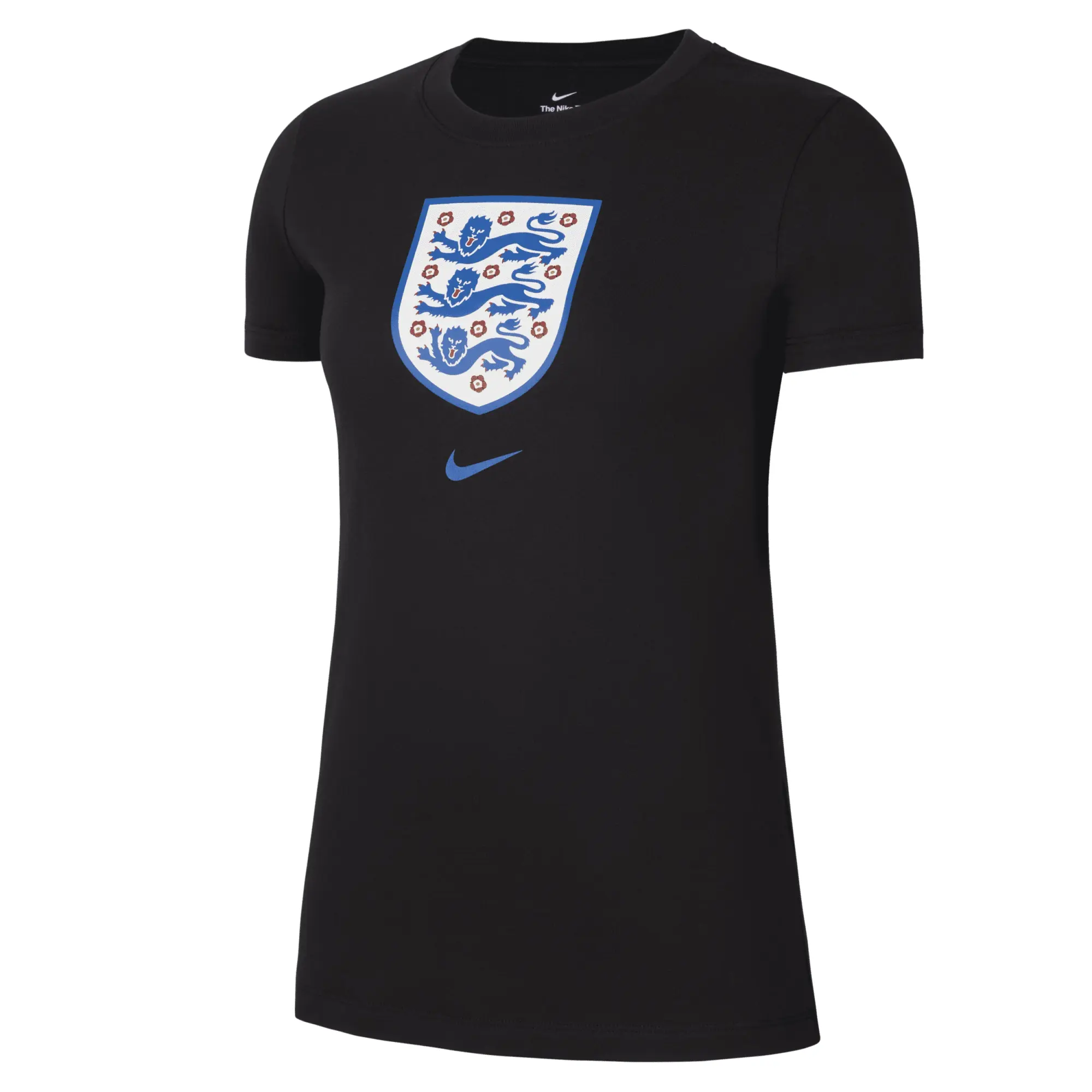 Nike England Evergreen Crest T-Shirt - Black - Womens