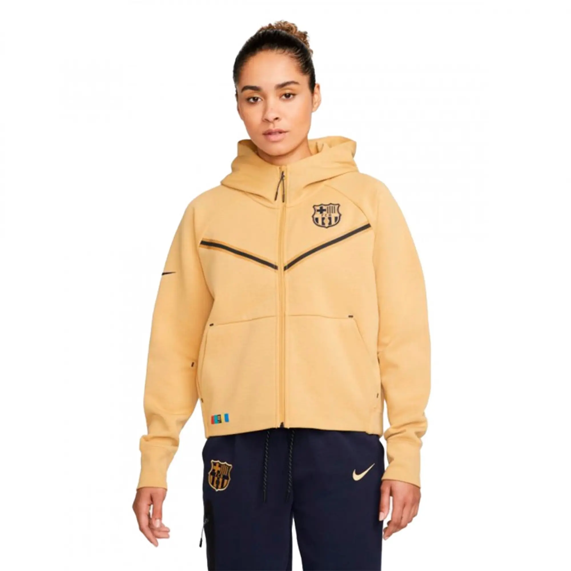 Nike Barcelona Essential Hoodie - Gold - Womens