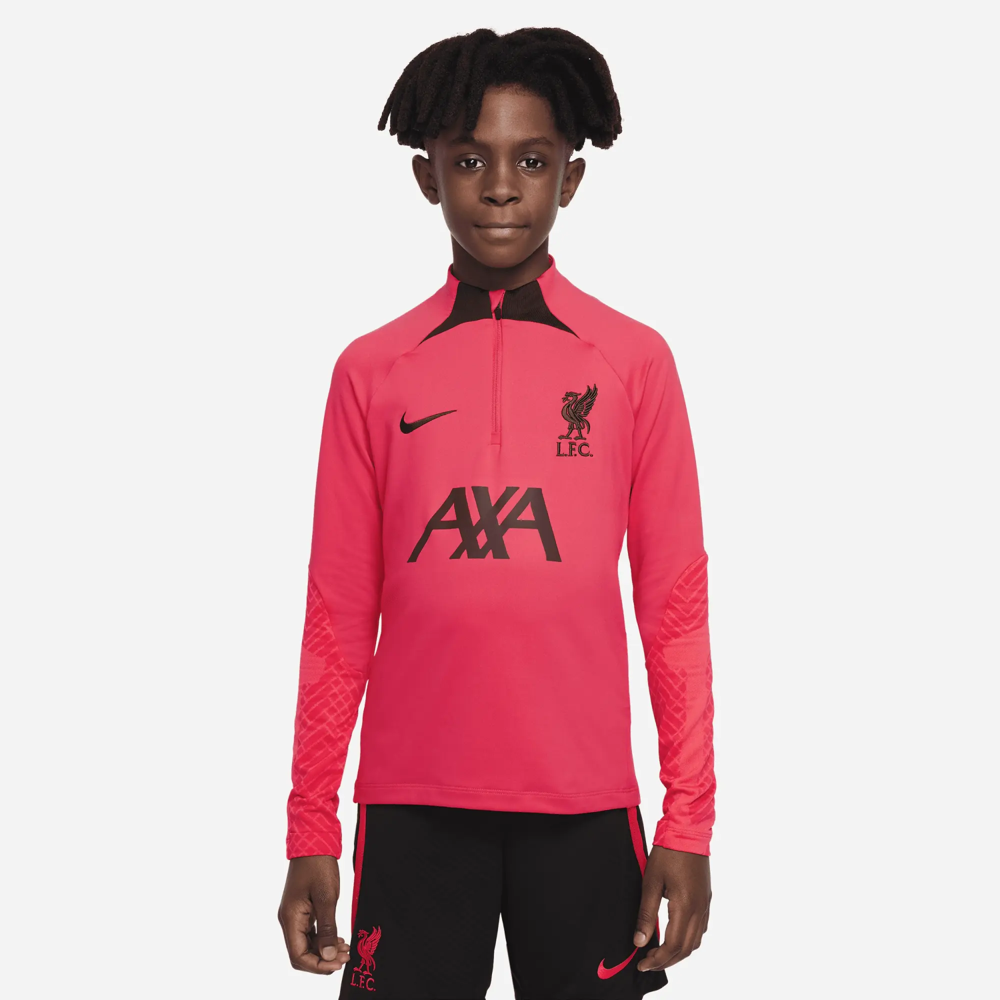 Nike Liverpool Training Shirt Dri-Fit Strike Drill - Siren Red/Burgundy Crush Kids - Red