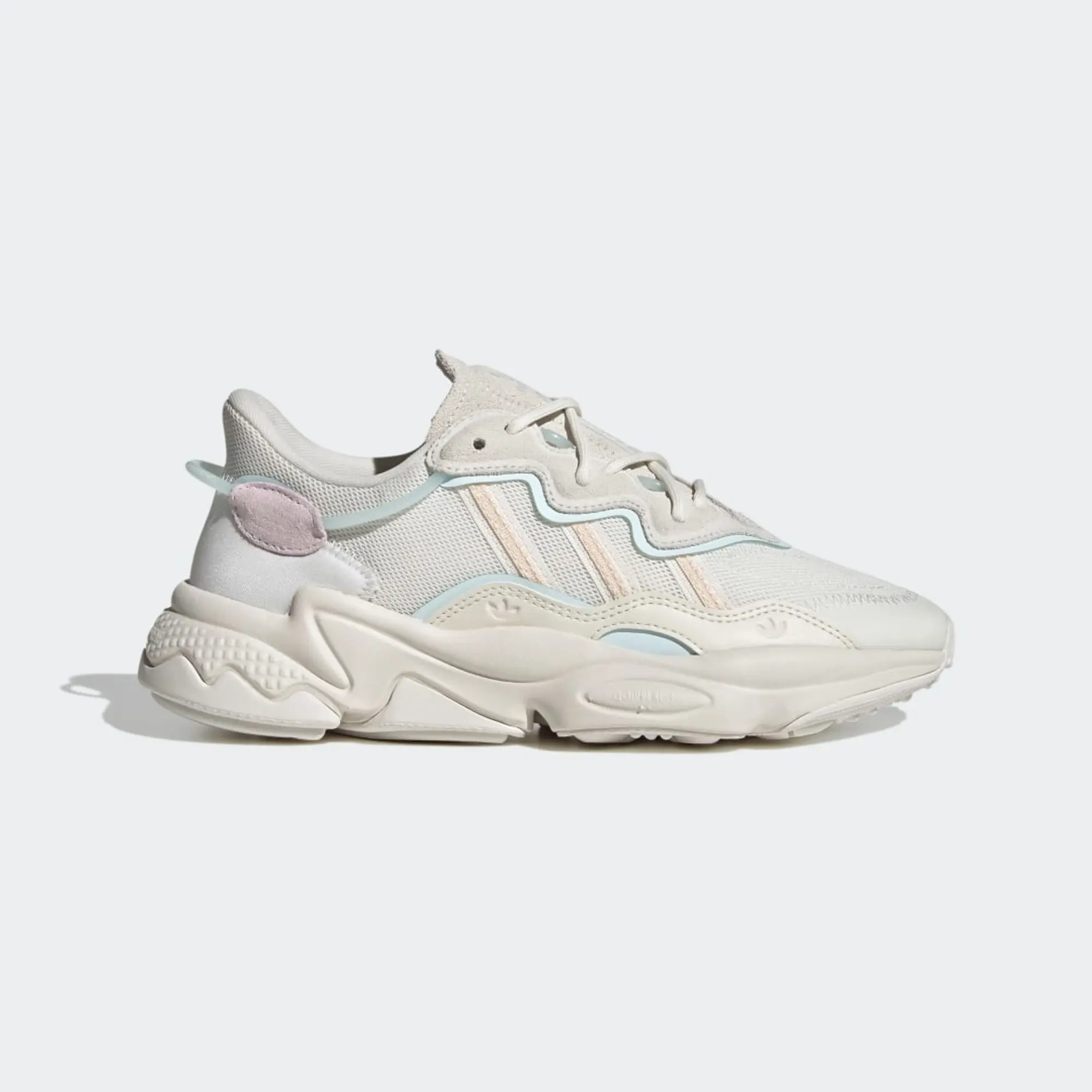adidas OZWEEGO Shoes - Cloud White / Bliss Orange / Almost Blue