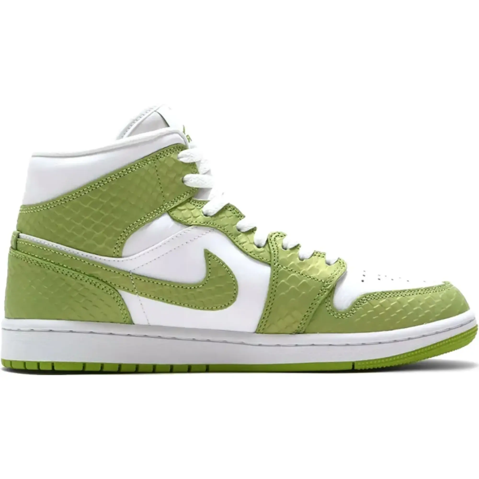 Nike Air Jordan 1 WMNS Mid Green Python