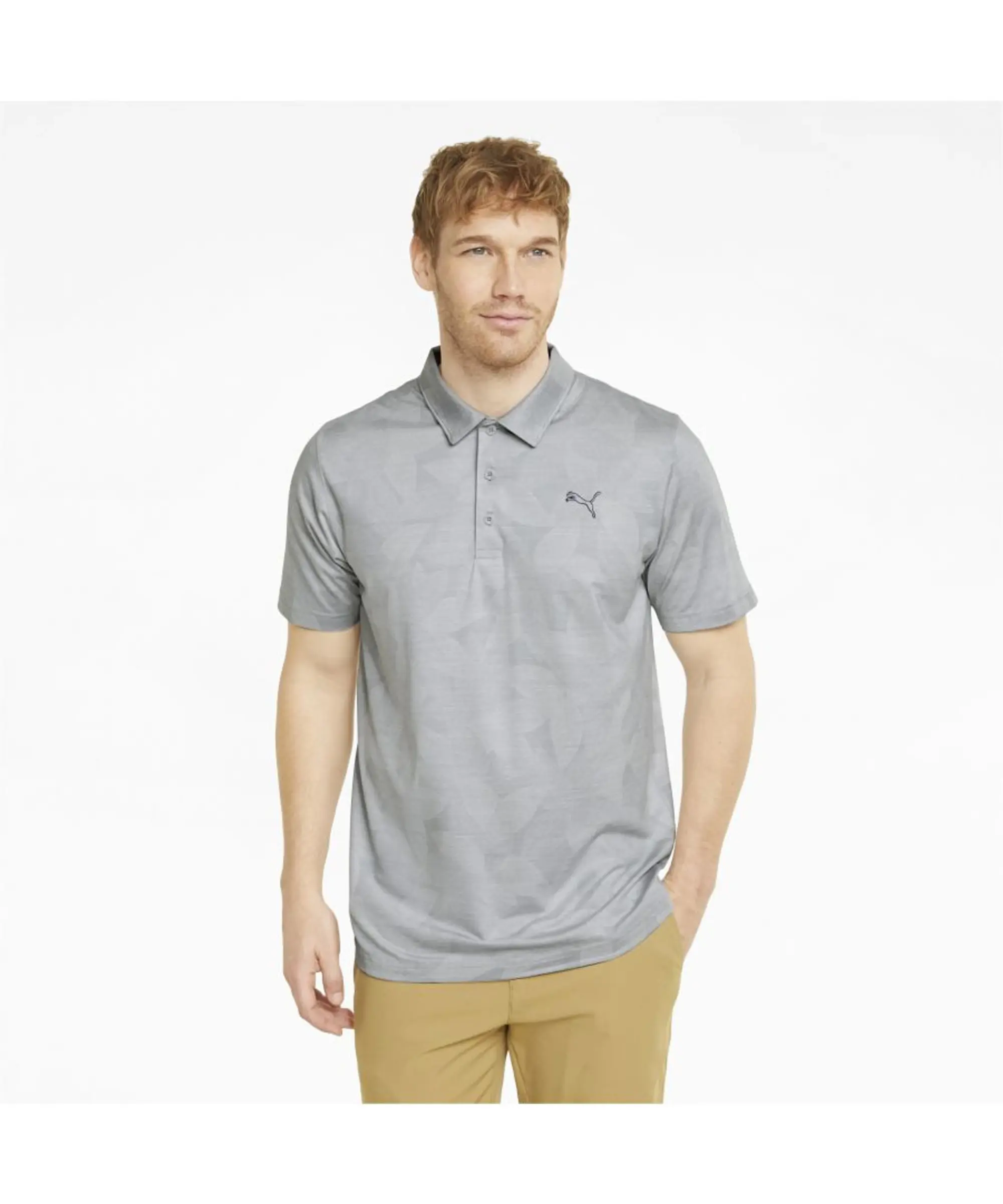Puma Cloudspun Polo Shirt Mens - Grey