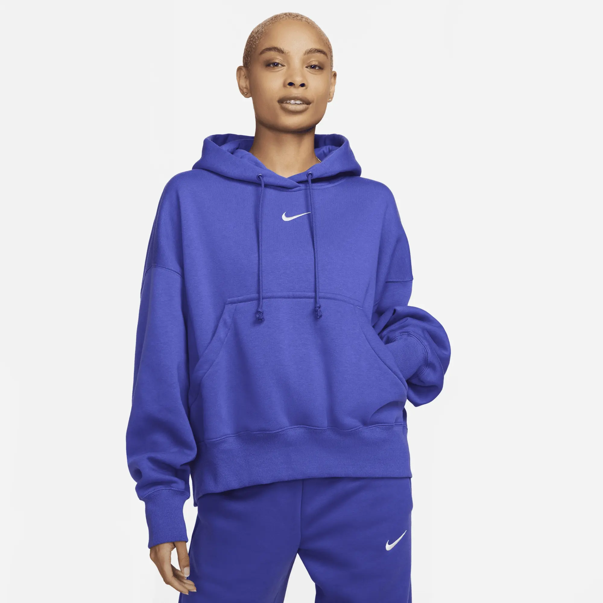 Nike Sportswear Phoenix Fleece Women's Over-Oversized Pullover Hoodie - Blue