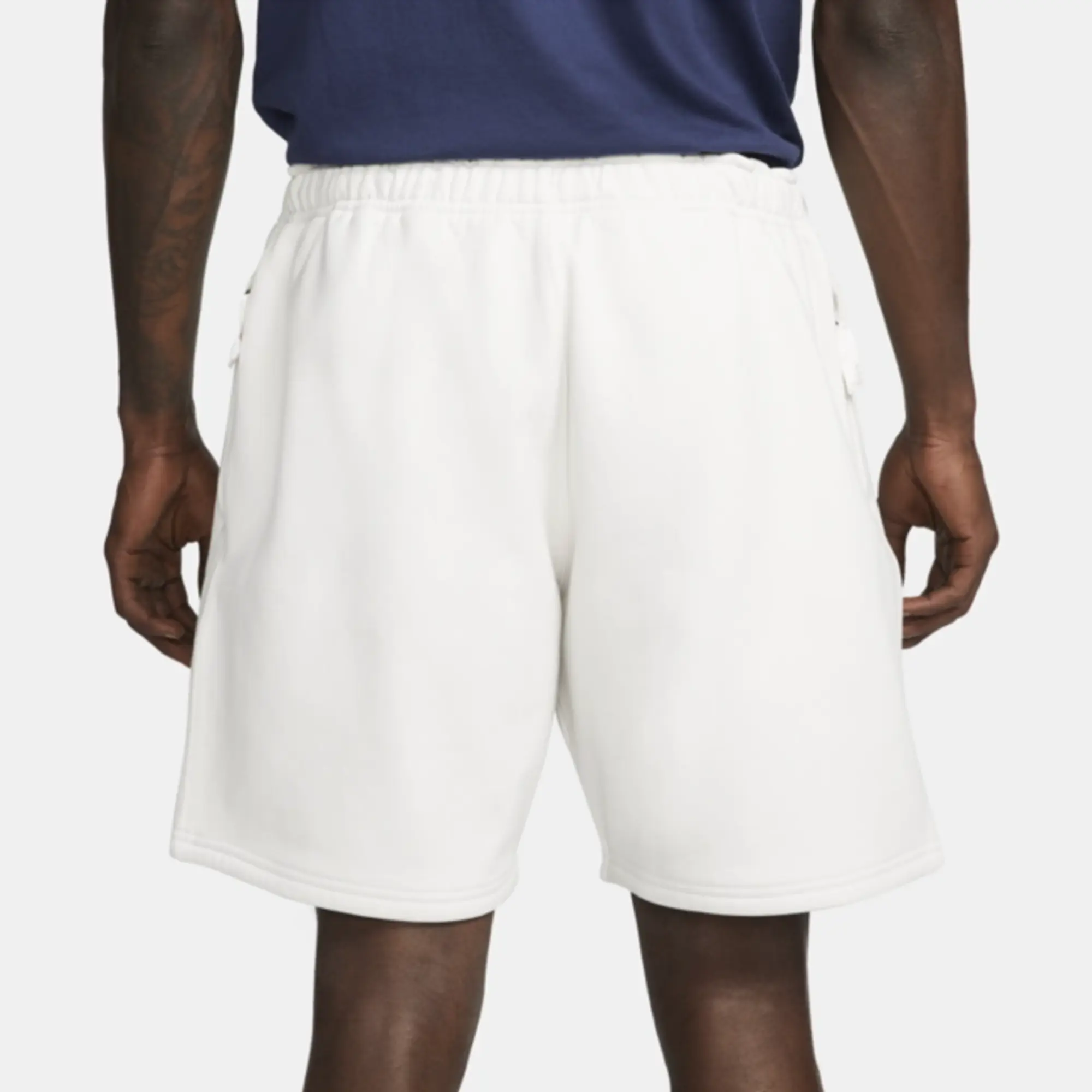 Nike Solo Swoosh Fleece Shorts - Grey