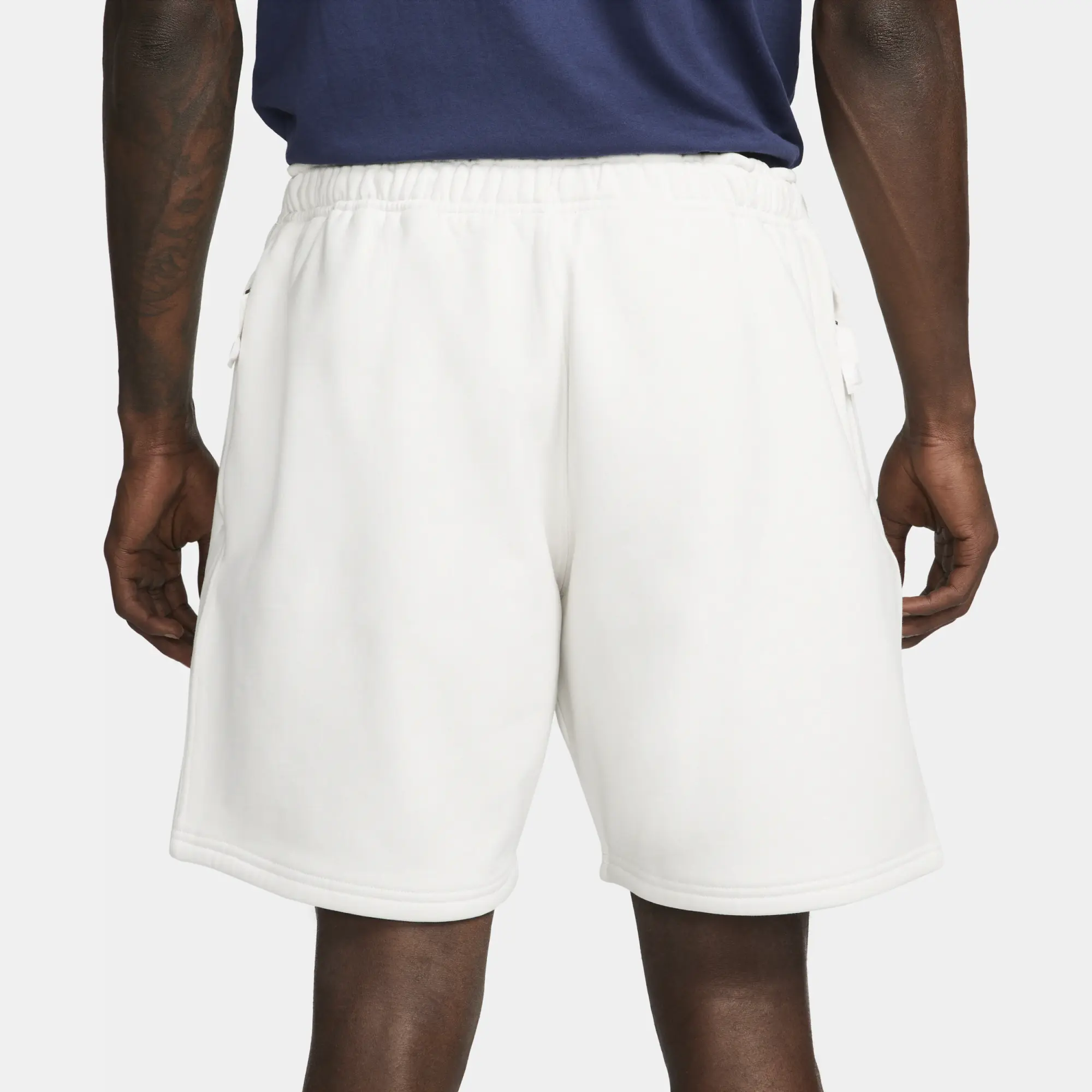 Nike Solo Swoosh Fleece Shorts - Grey