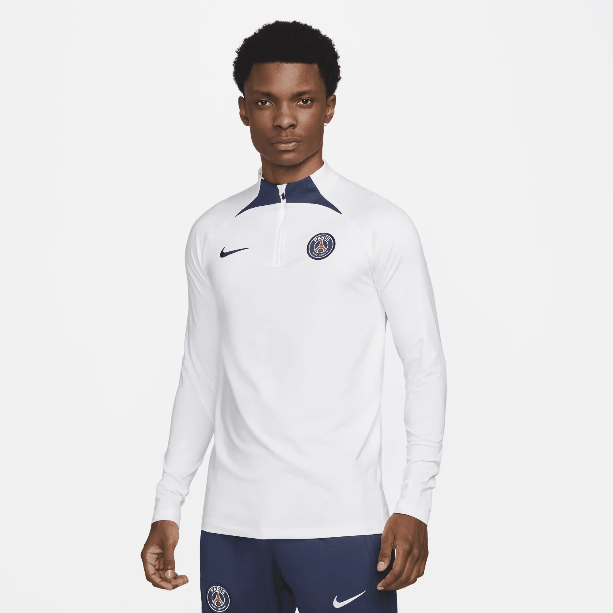 Paris Saint-Germain Strike Men's Nike Dri-FIT Football Drill Top - White