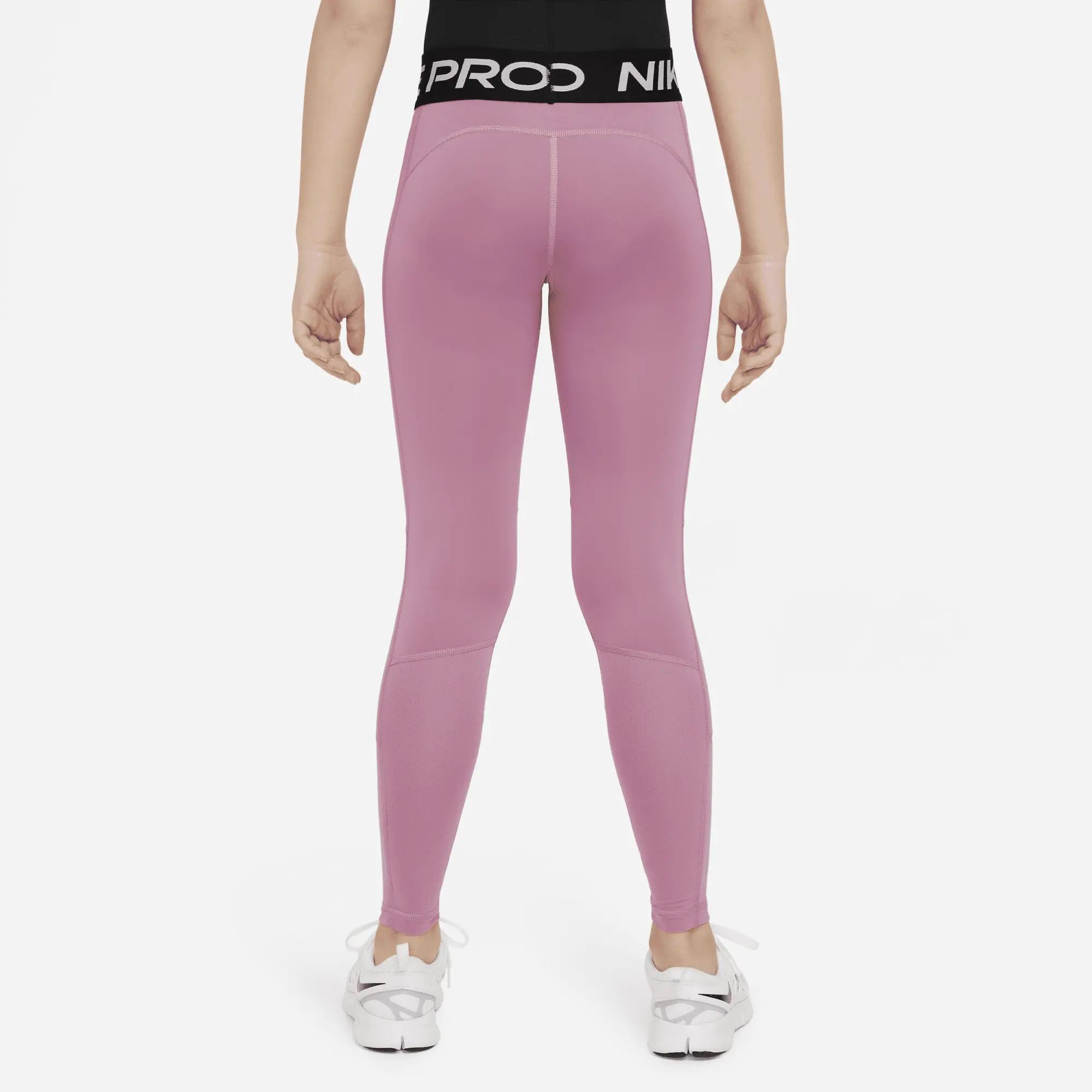 Nike Pro Older Girls Leggings – Dark Pink, DA1028-698