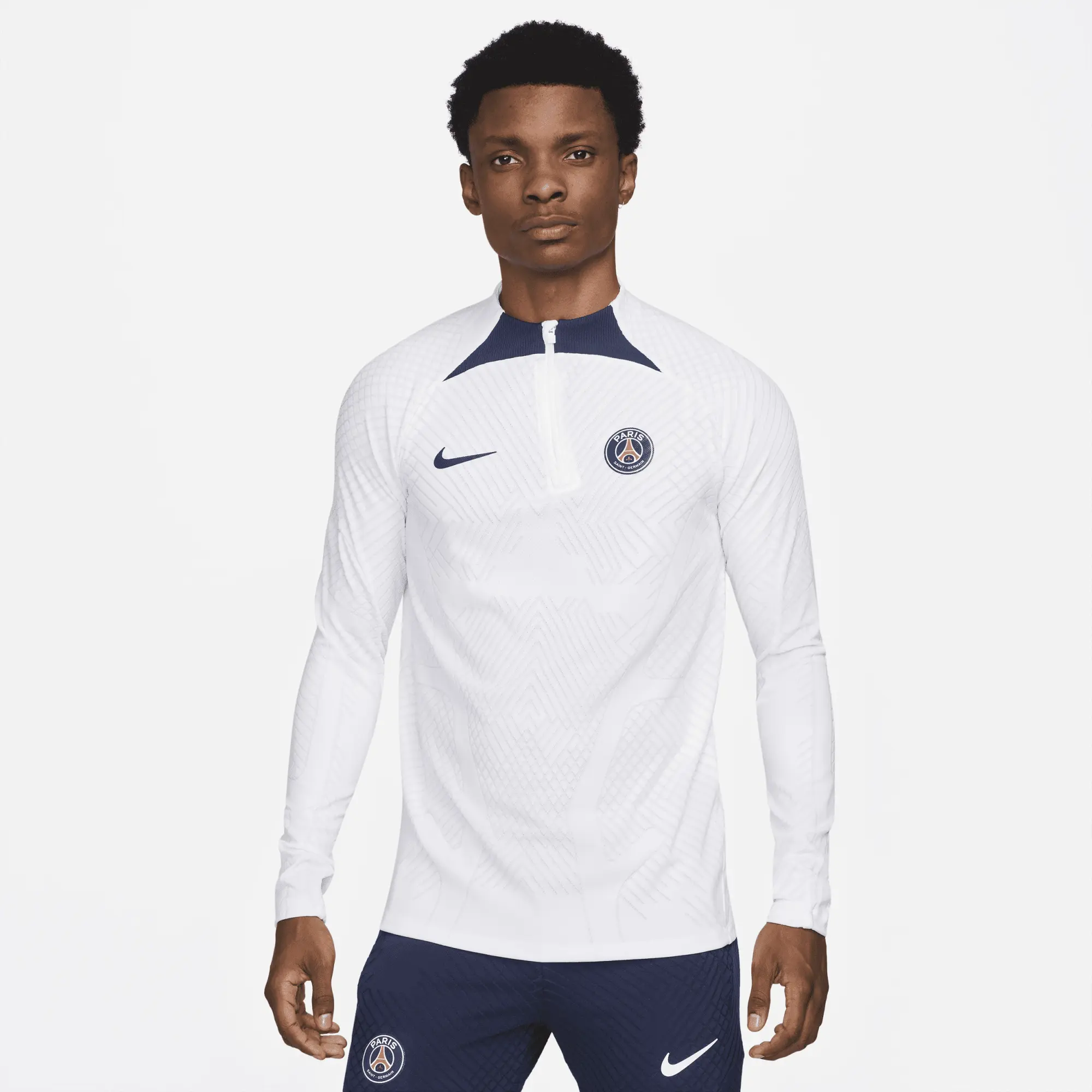 Nike Paris Saint Germain Training Shirt Dri-Fit Adv Strike Elite - White/Midnight Navy - White