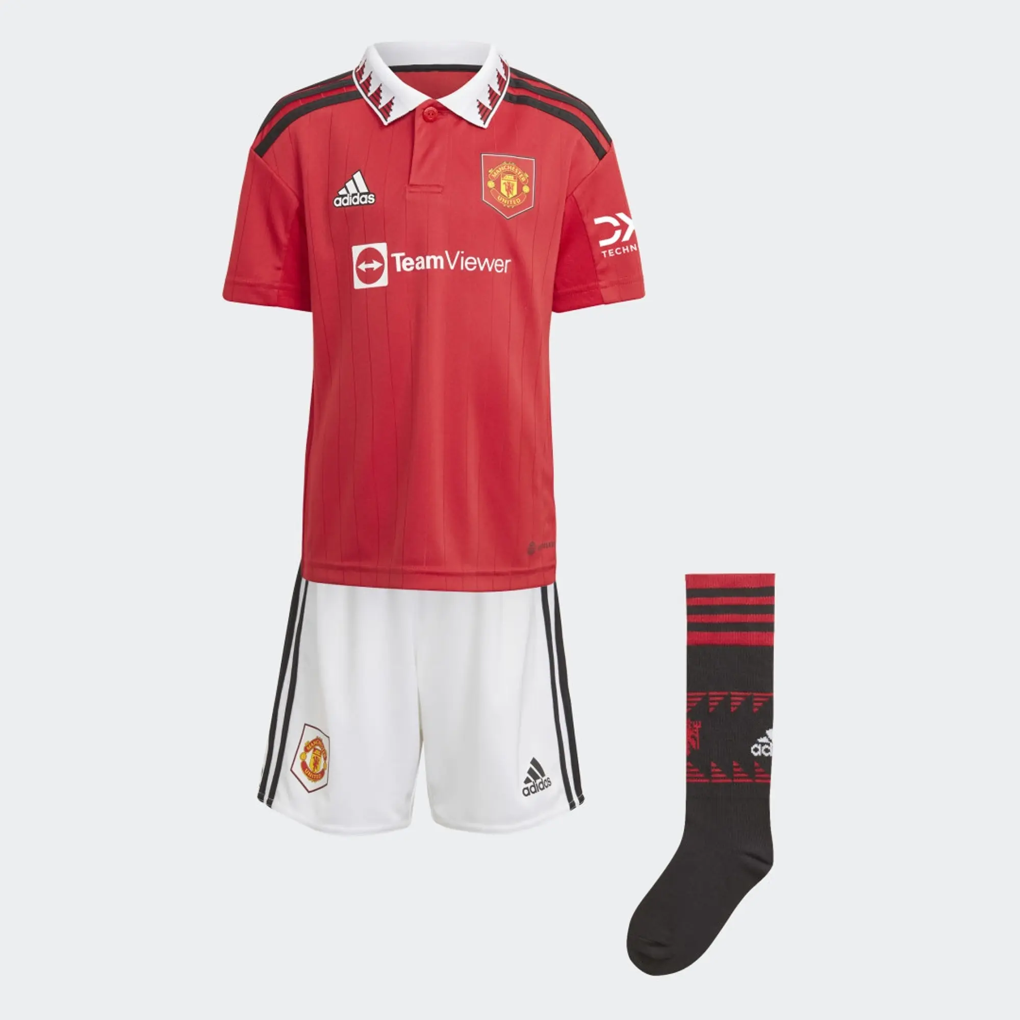 adidas Manchester United Kids SS Home Mini Kit 2022/23