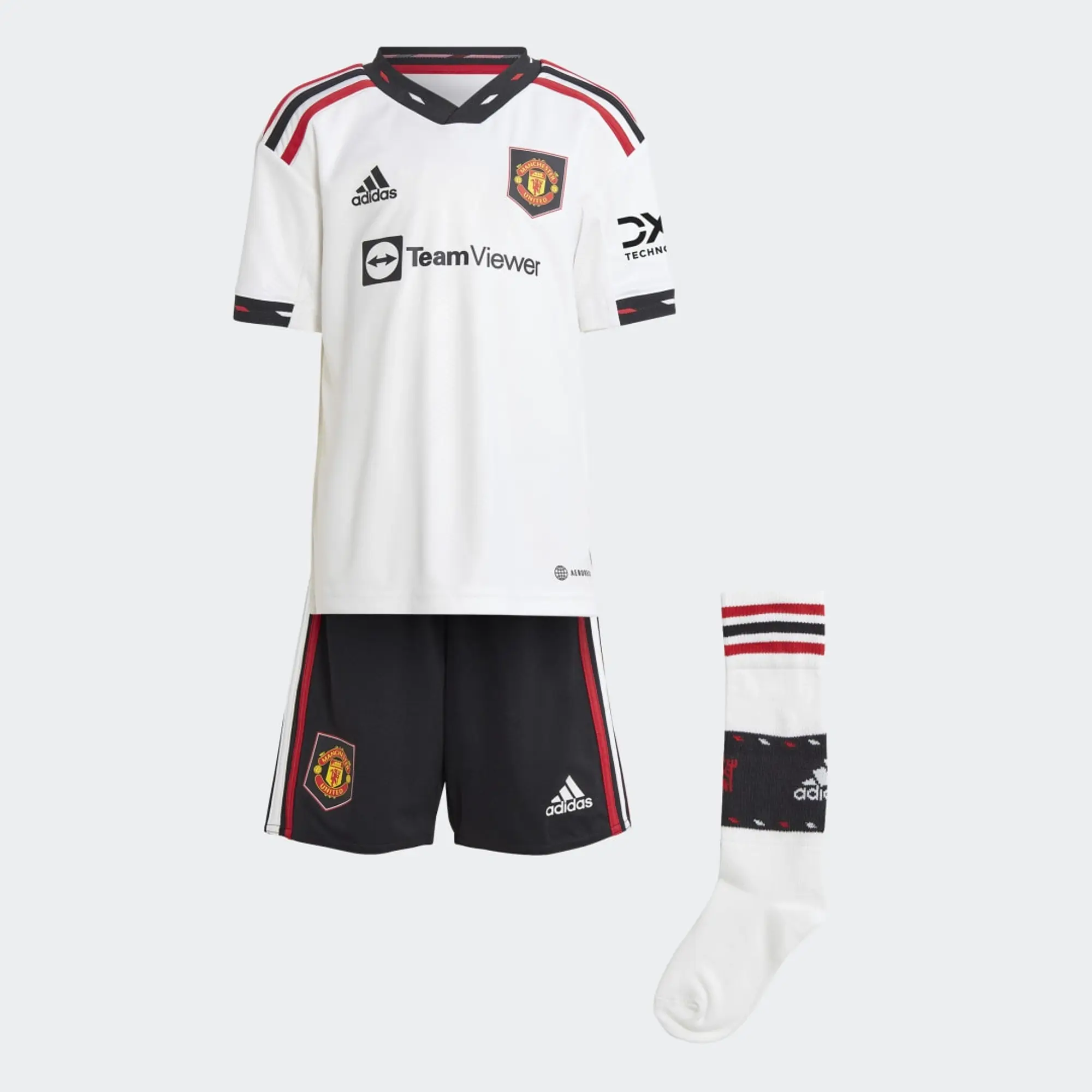 adidas Manchester United Kids SS Away Mini Kit 2022/23