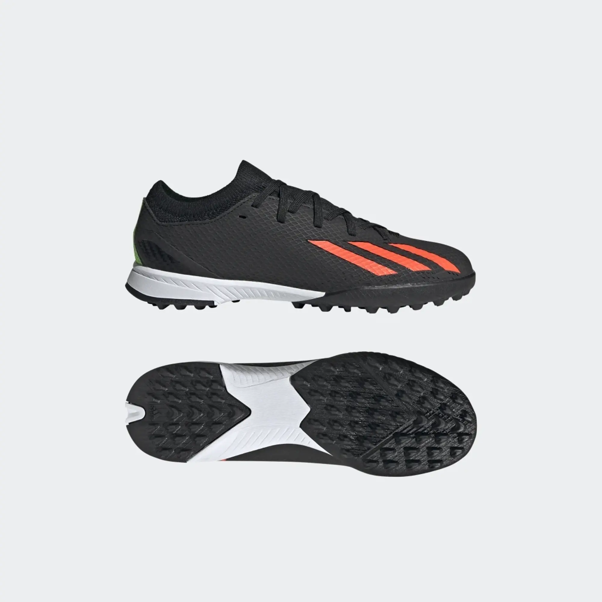 adidas Junior X Speedportal.3 Astro Turf Football Boots - Black, Black