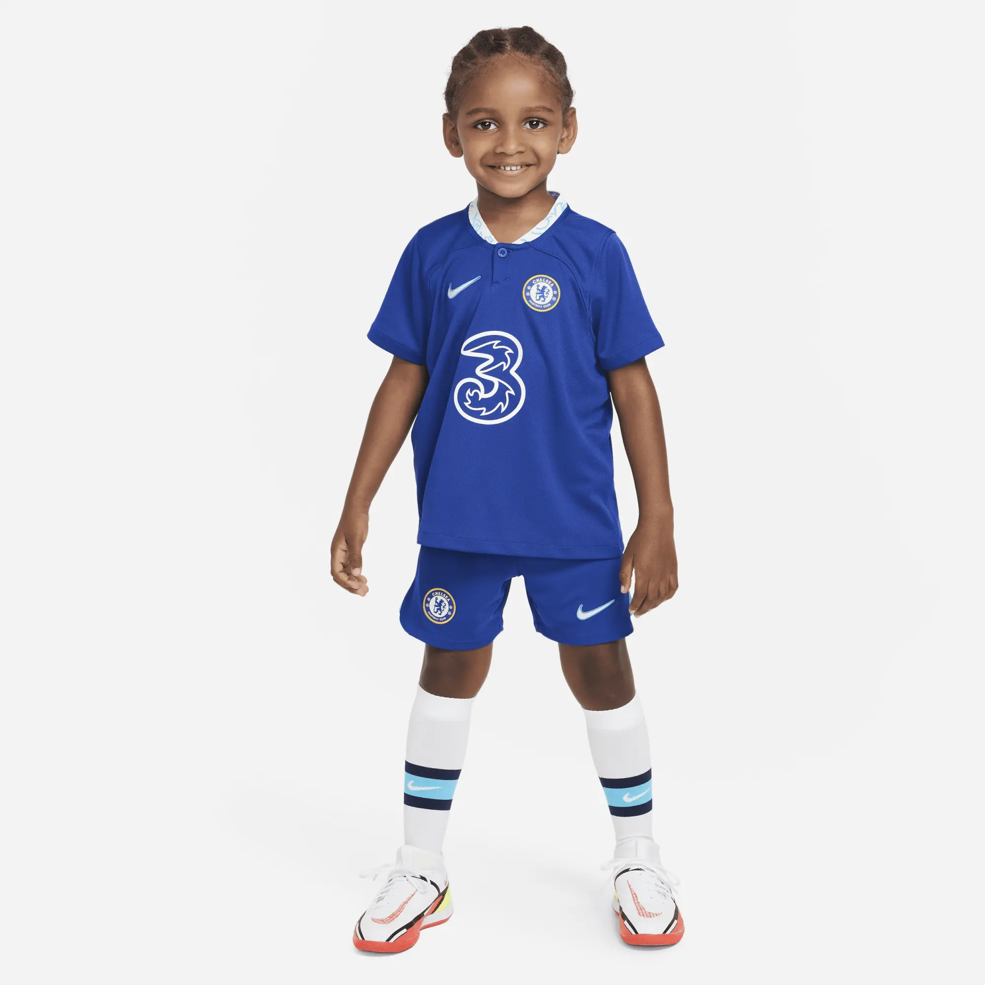 Nike Chelsea Kids SS Home Mini Kit 2022/23