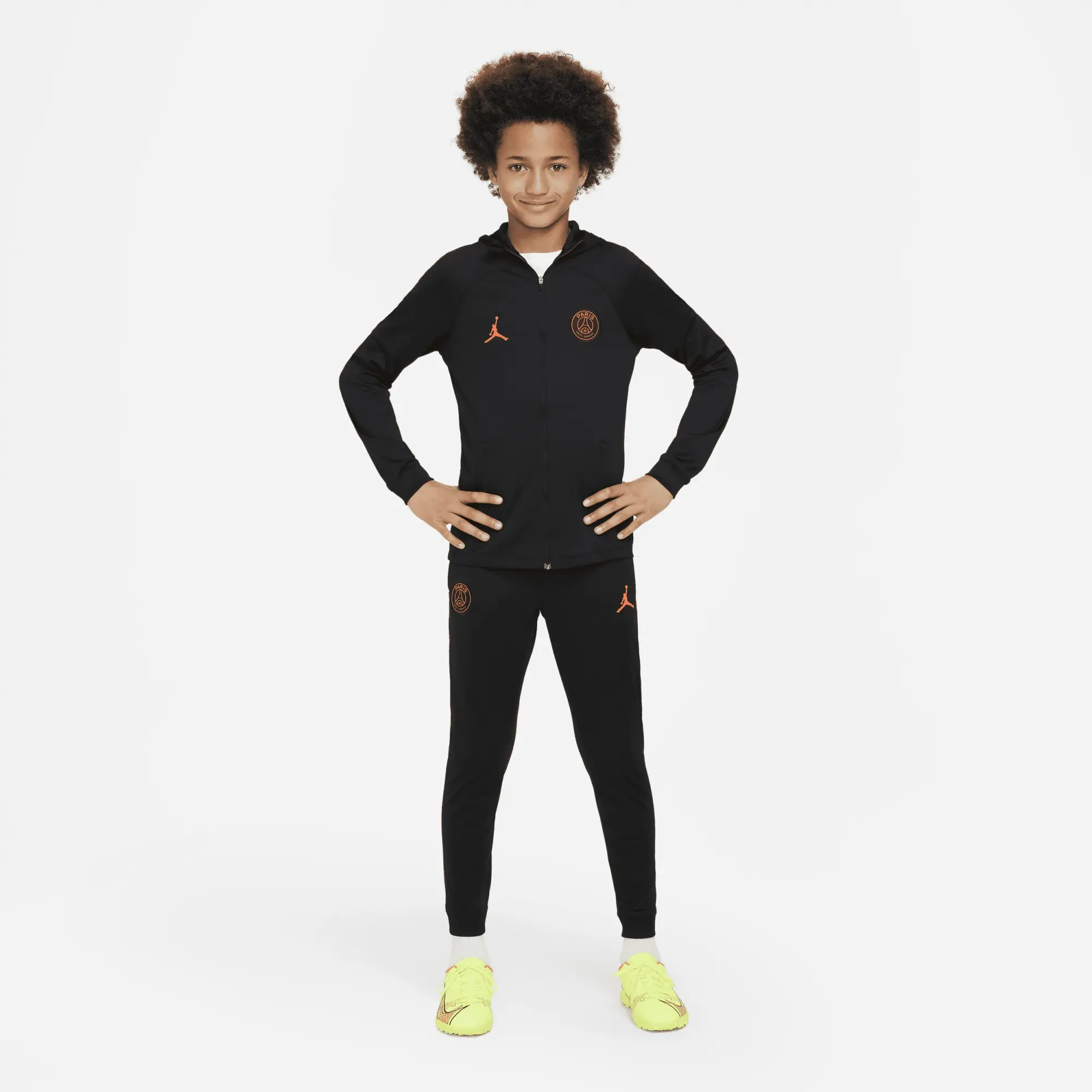 Nike Jordan Paris Saint Germain Tracksuit Dri-Fit Strike Jordan X Psg - Black/Bright Crimson Kids - Black
