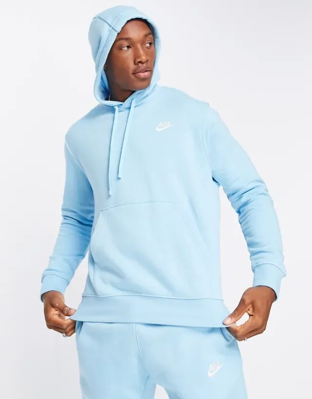 Nike Club Hoodie In Blue | BV2654-499 | FOOTY.COM