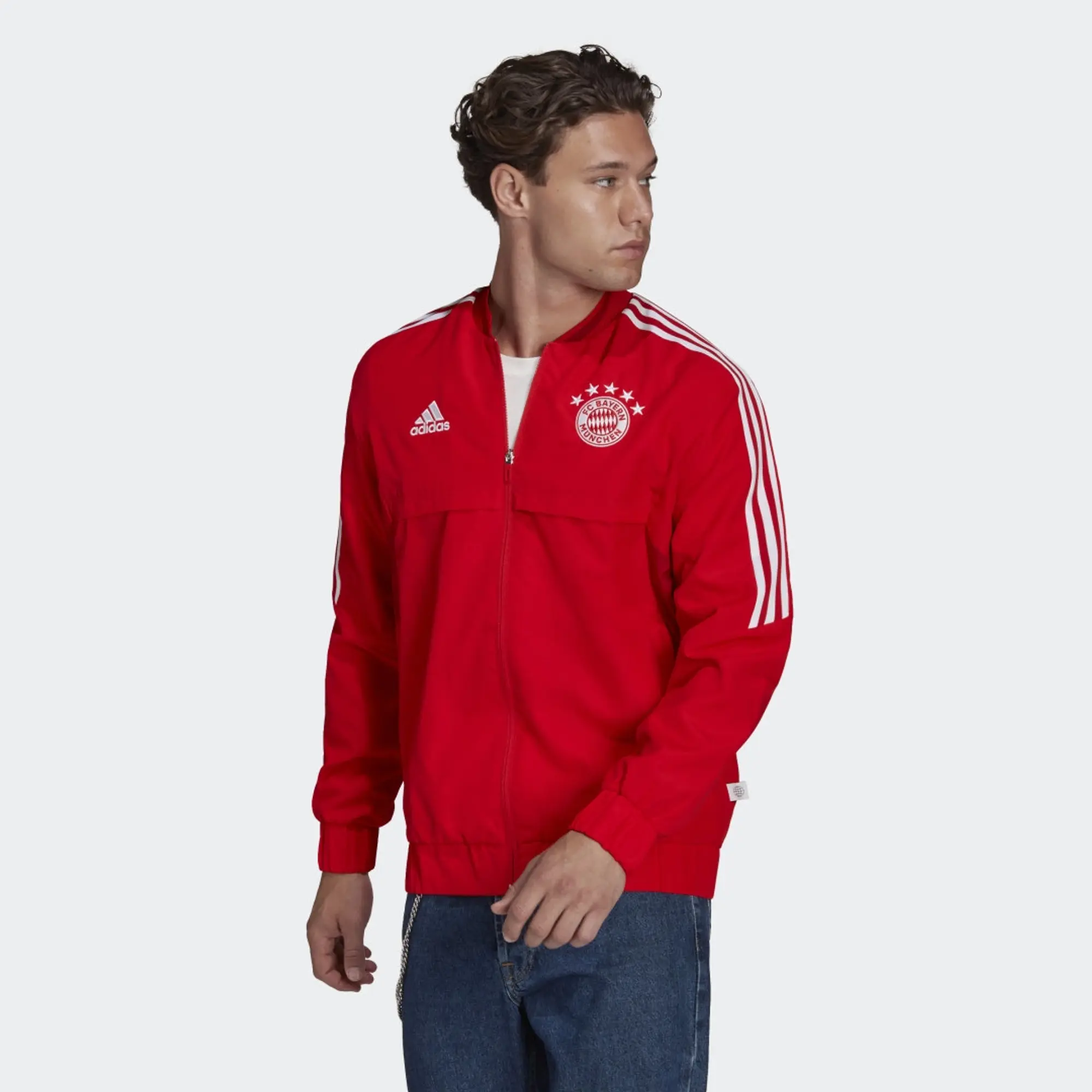 adidas 2022-2023 Bayern Munich Anthem Jacket (Red)