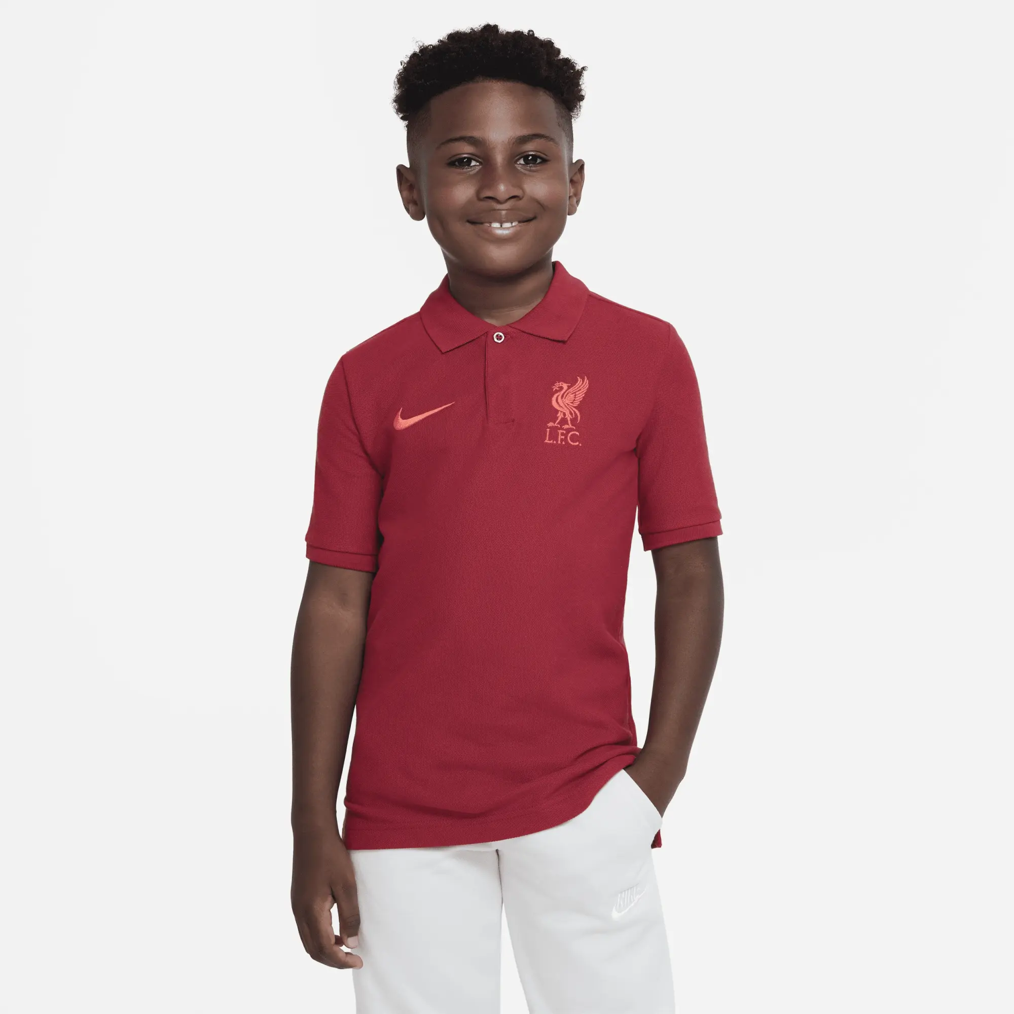 Nike Liverpool Club19 Polo - Red - Kids
