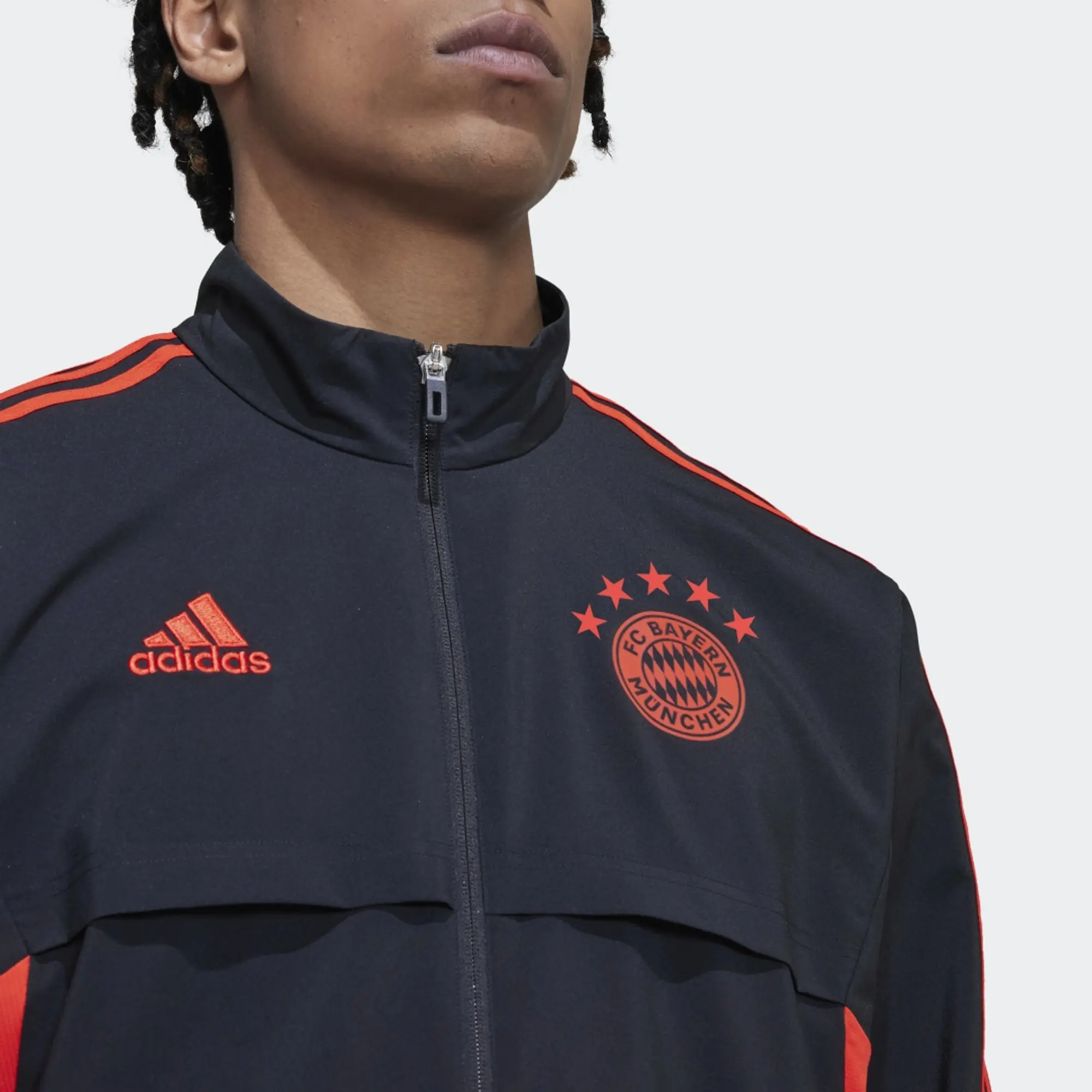adidas FC Bayern Training Presentation Jacket - Black