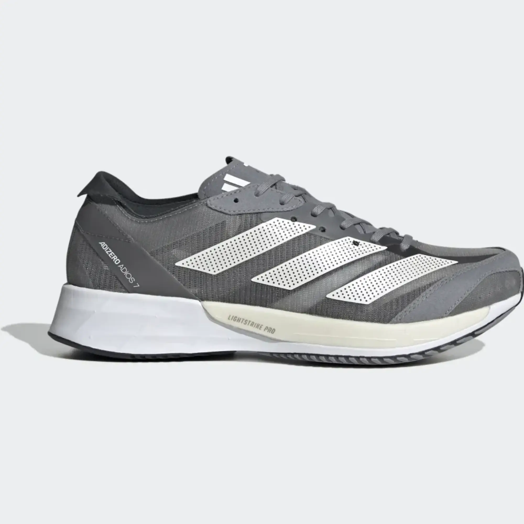 adidas Adizero Adios 7 Shoes - Grey Three / Zero Metalic / Grey Five