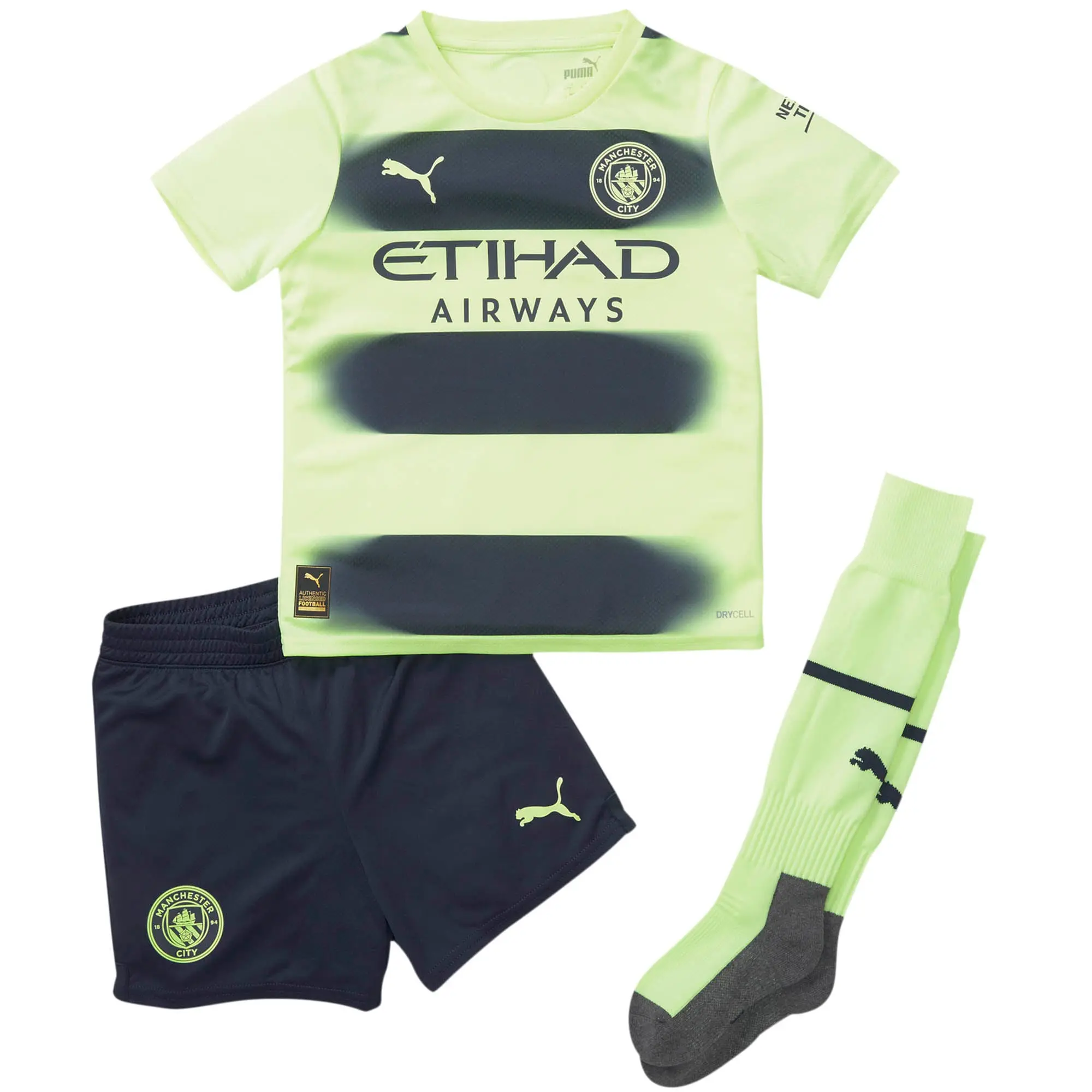 Puma Manchester City Kids SS Third Mini Kit 2022/23