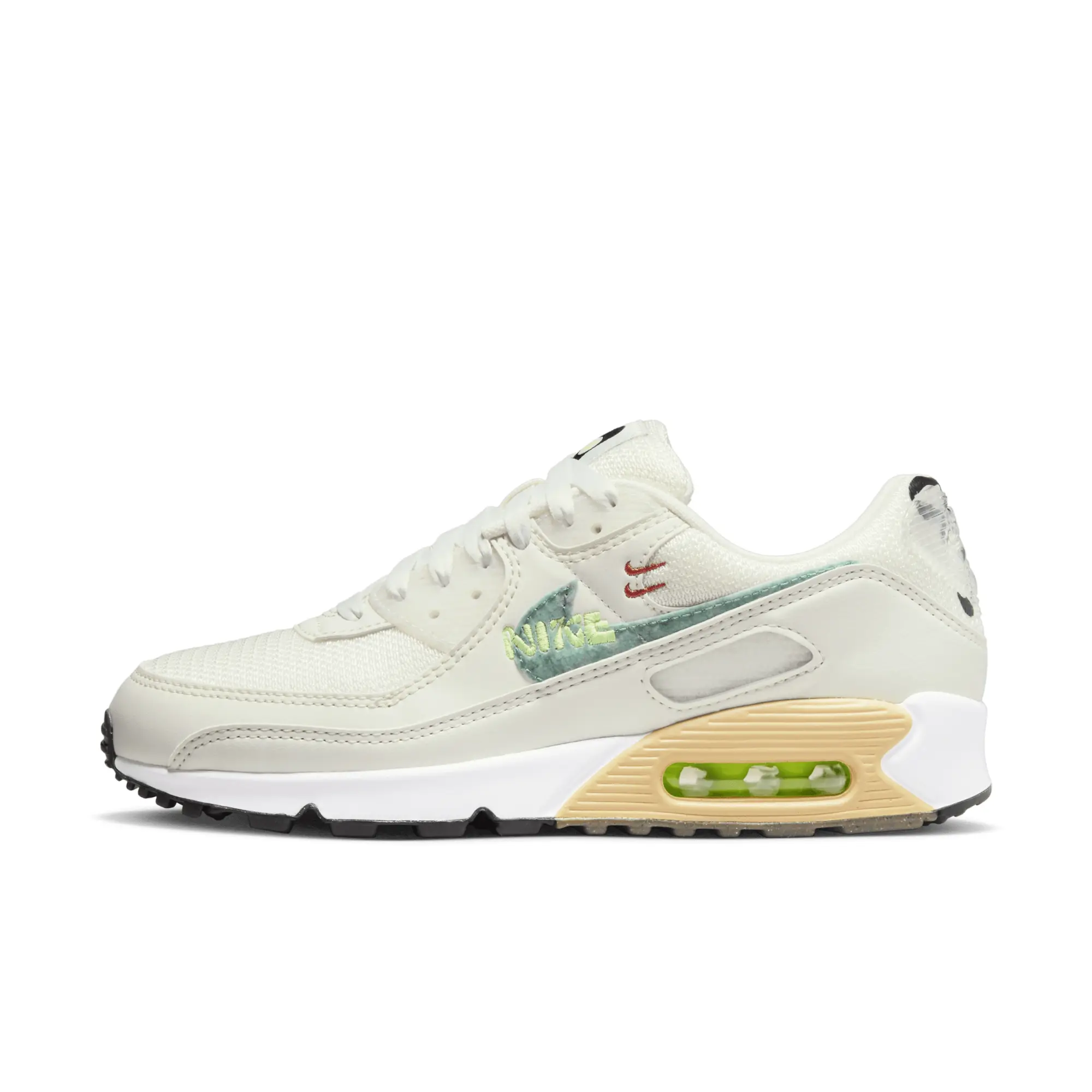 Nike Air Max 90 Se Trainers In Summit White And Neptune Green