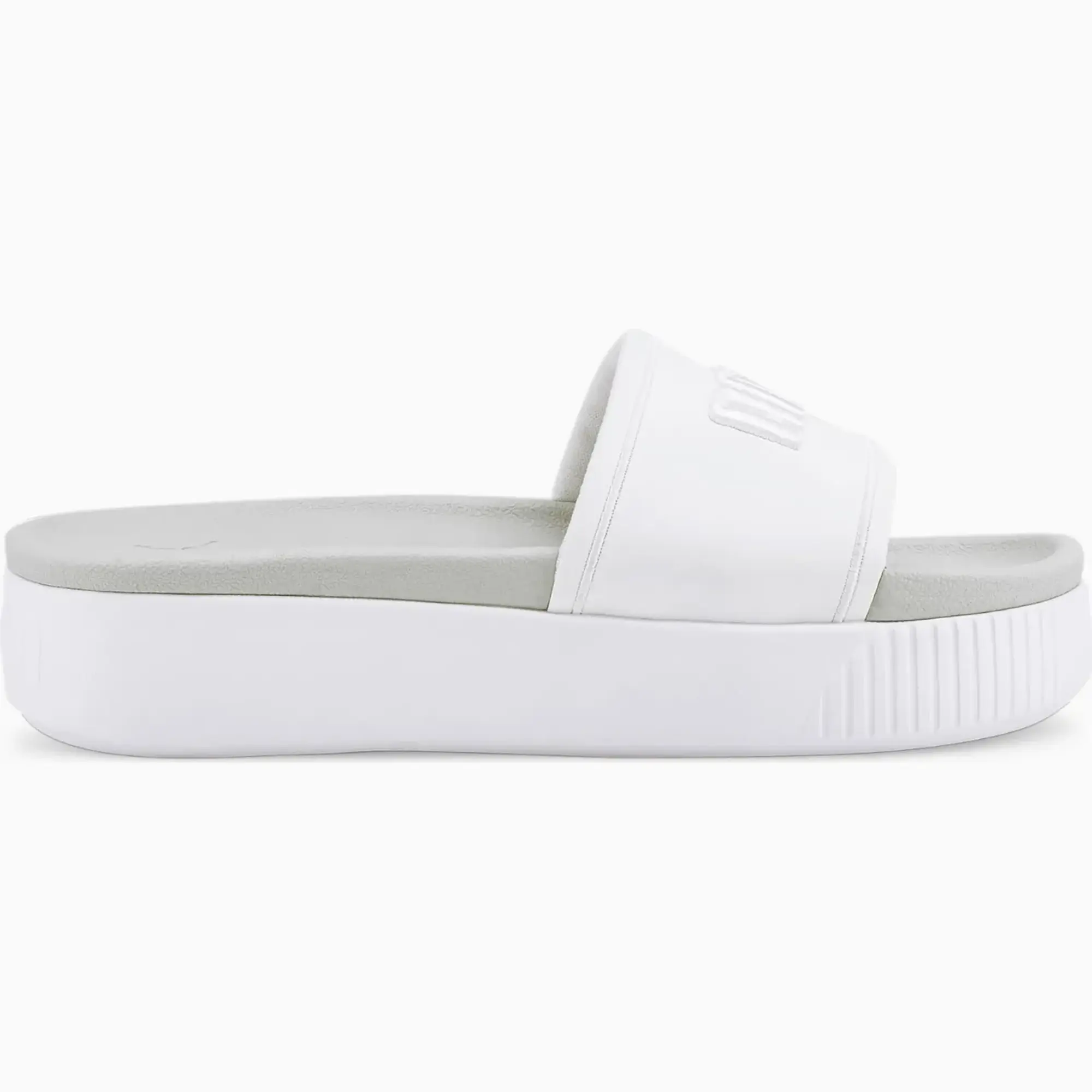 PUMA Women's Platform Sandals, White/Glacier Grey