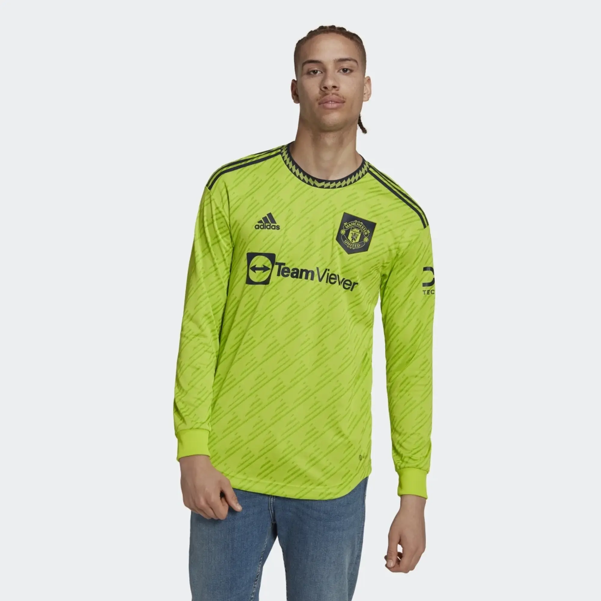 adidas Manchester United Mens LS Player Issue Third Shirt 2022/23