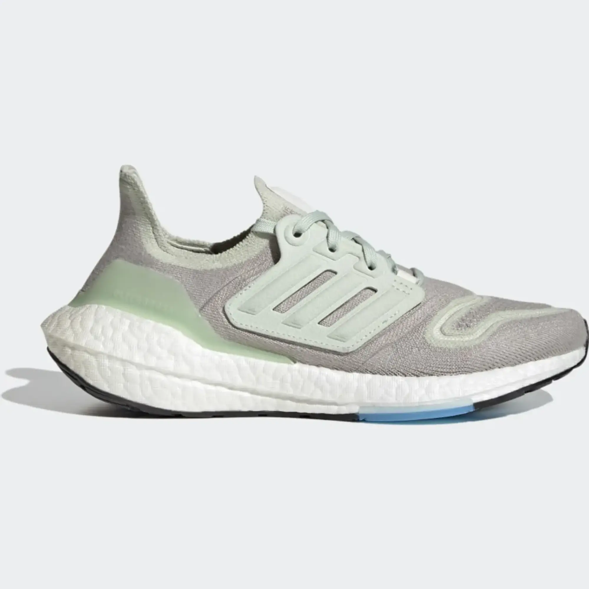 adidas Ultraboost 22 Shoes - Metal Grey / Linen Green / Off White
