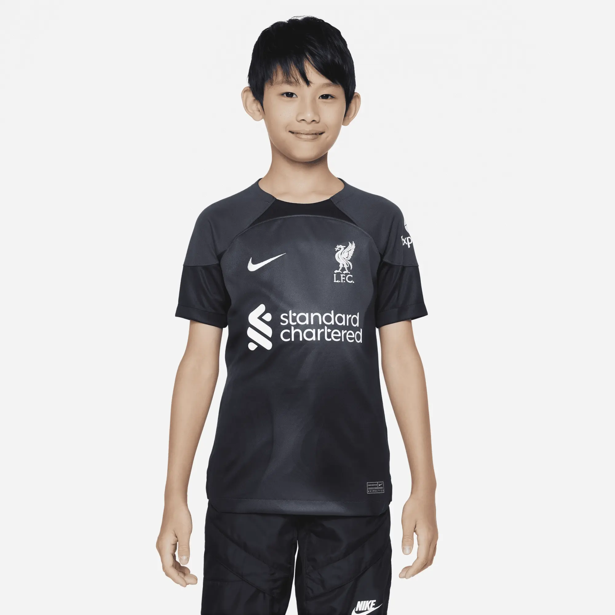Nike Liverpool Kids LS Goalkeeper Home Shirt 2022/23