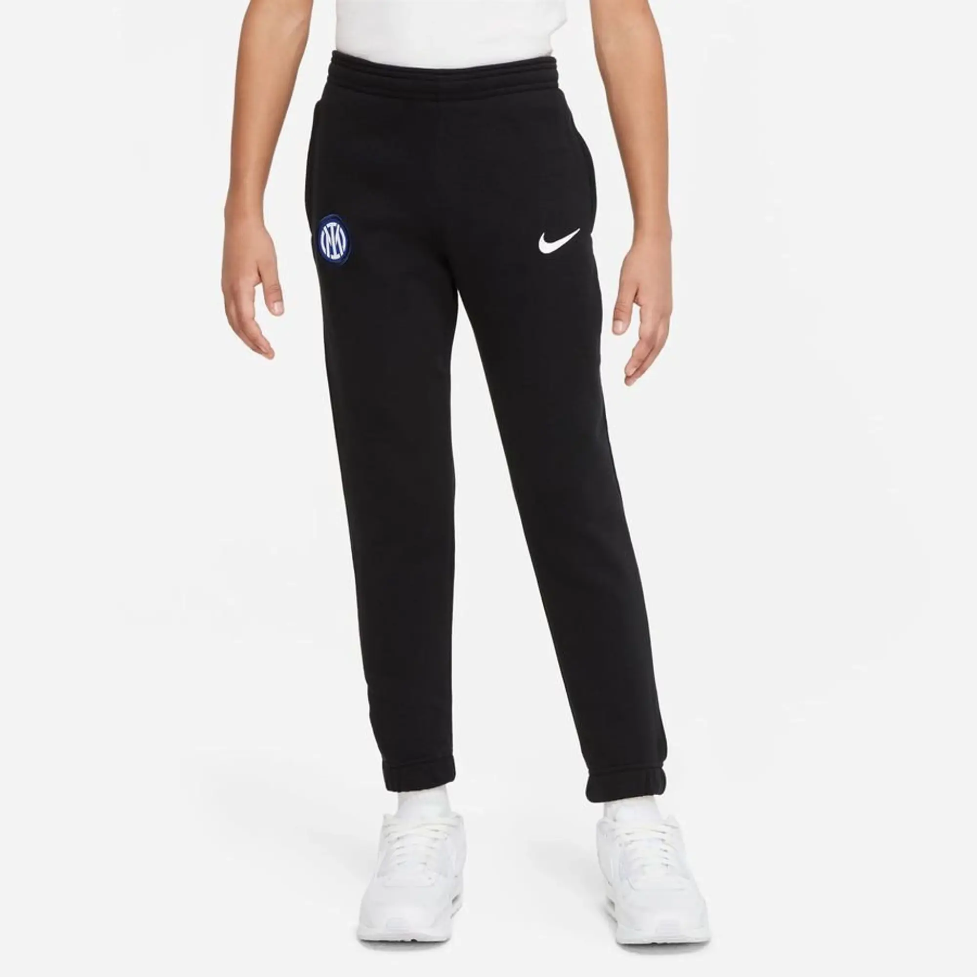 Nike Inter Training Trousers Fleece - Black/White Kids - Black