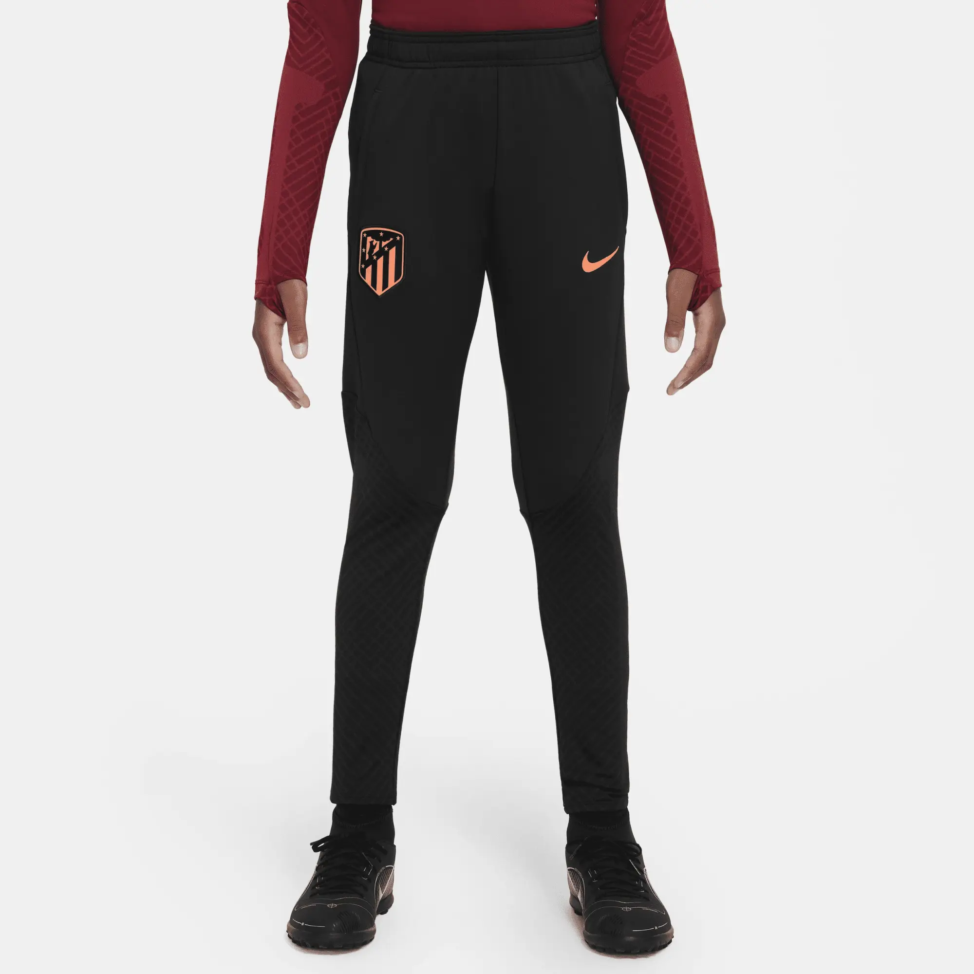Nike Atletico Madrid Training Trousers Dri-Fit Strike - Black/Orange Kids - Black