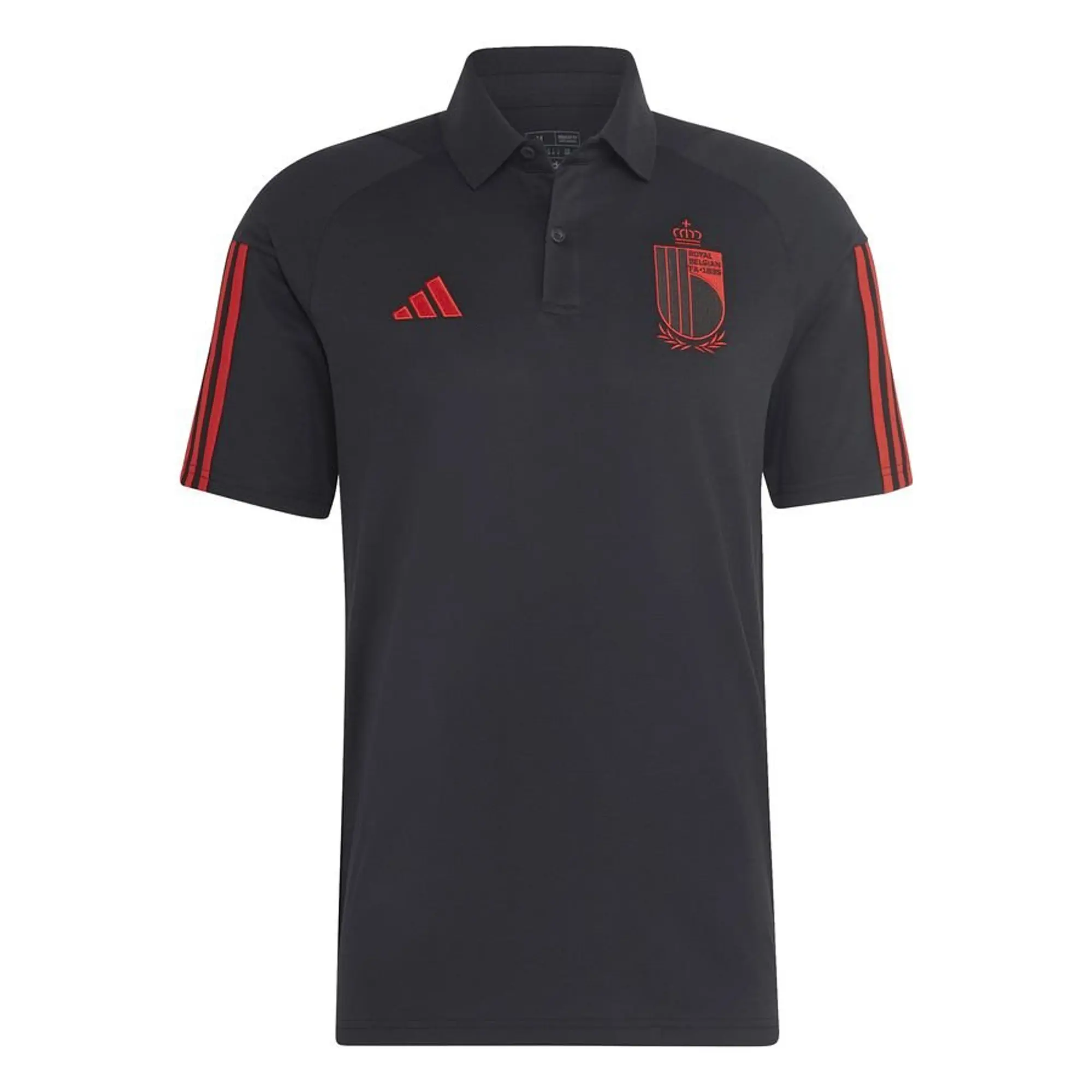 adidas 2022-2023 Belgium Polo Shirt (Black)