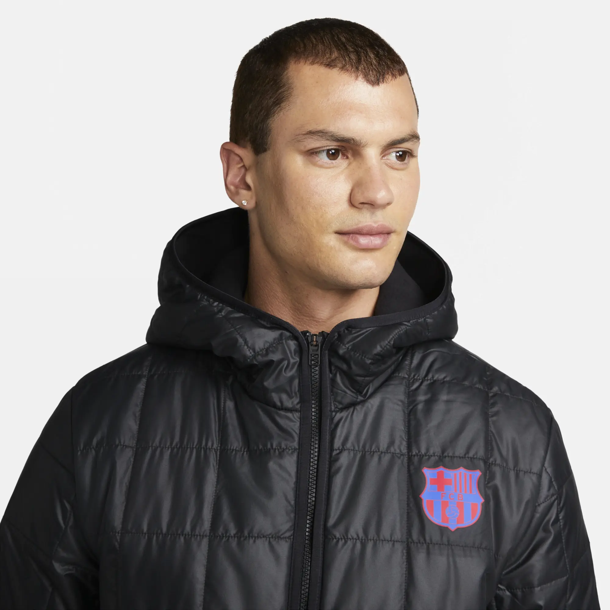 Nike FC Barcelona Fill Jacket - Black - Mens | DN3151-010 | FOOTY.COM