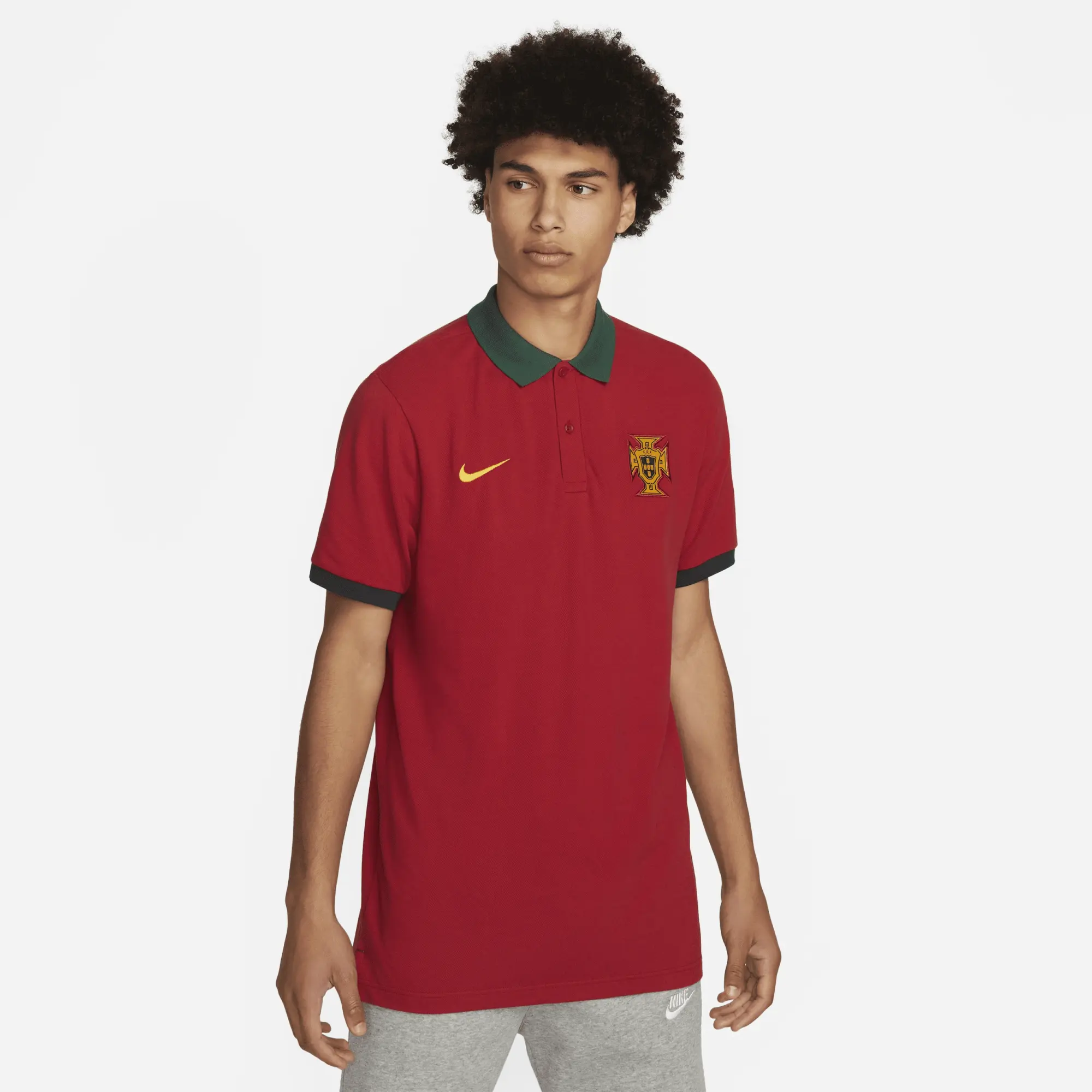 Nike Portugal Pique Polo - Red