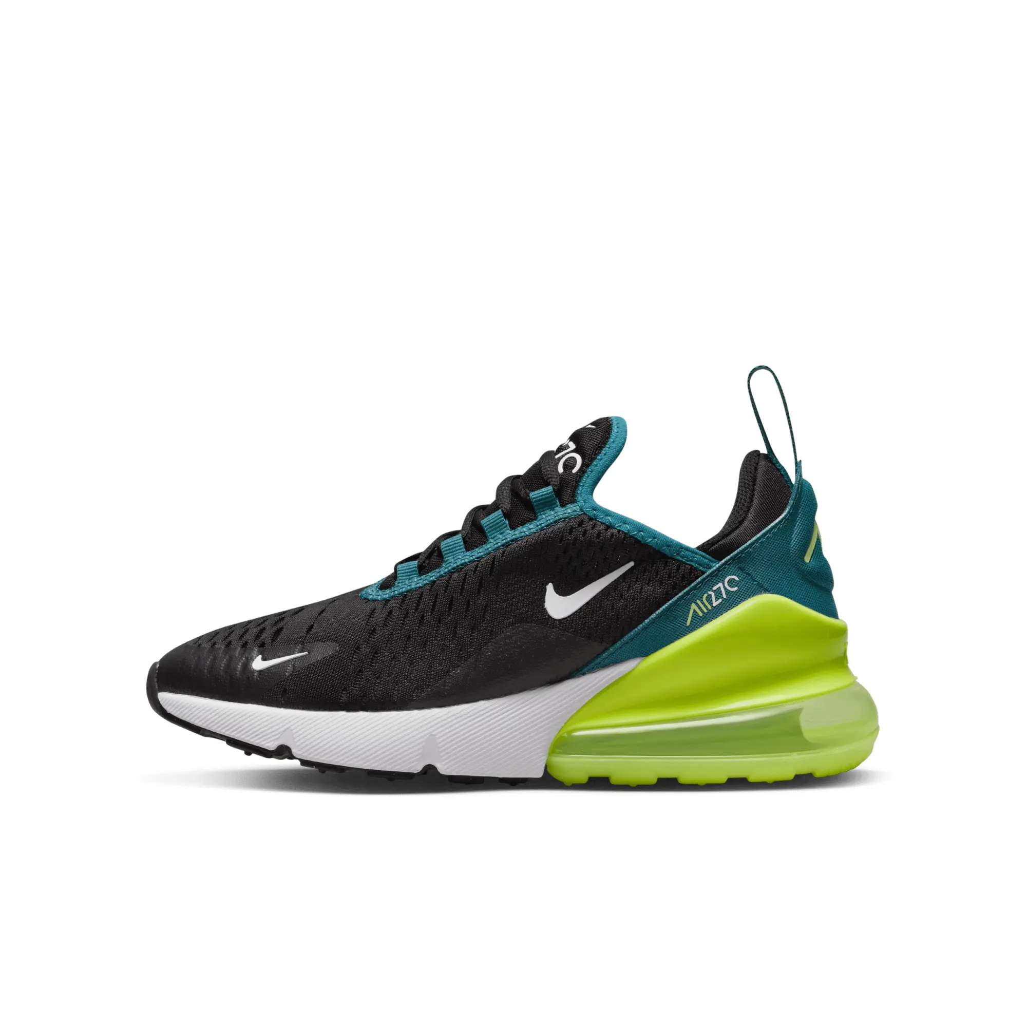 Nike Black & Green Air Max 270 Youth Trainers