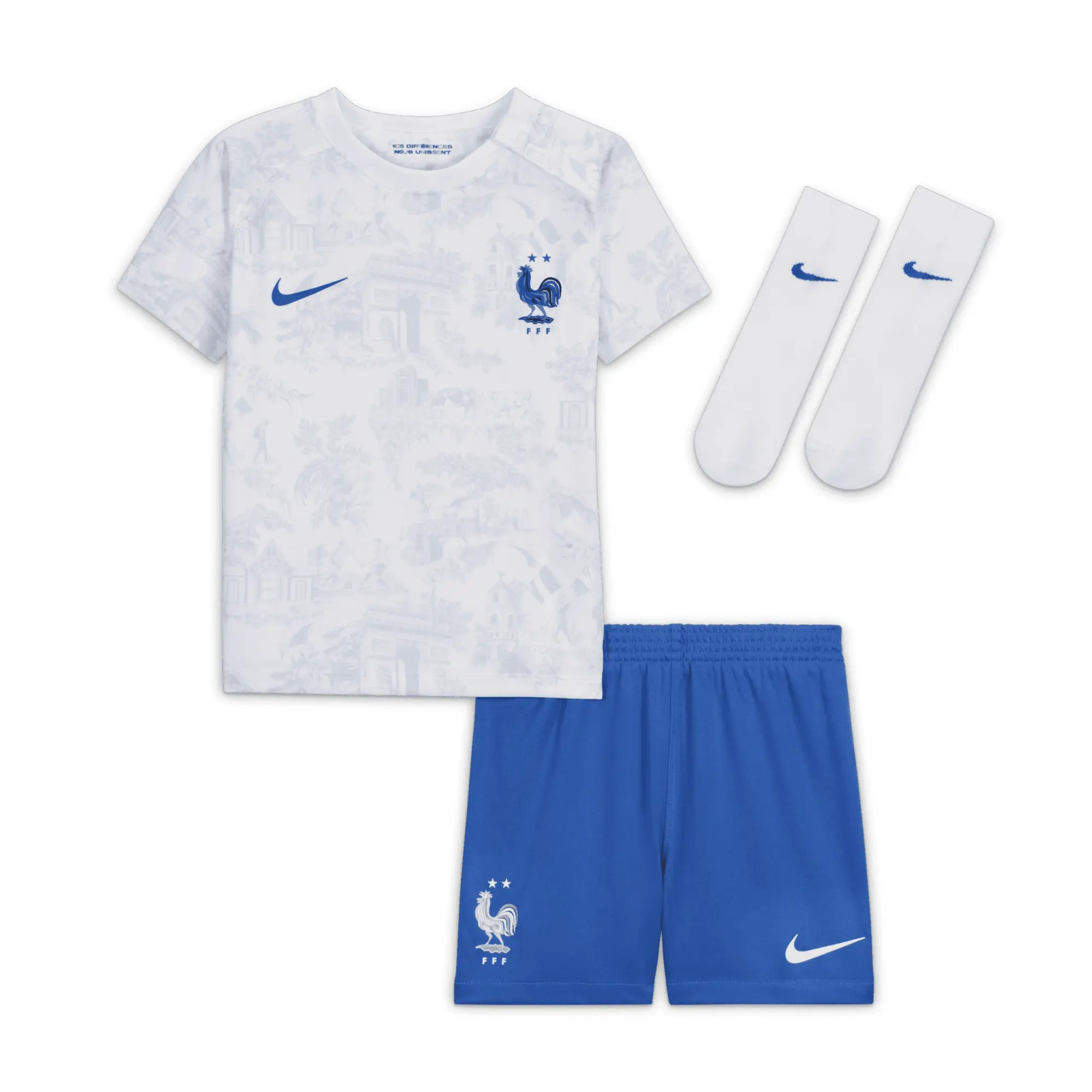 Nike France Baby SS Away Mini Kit 2022