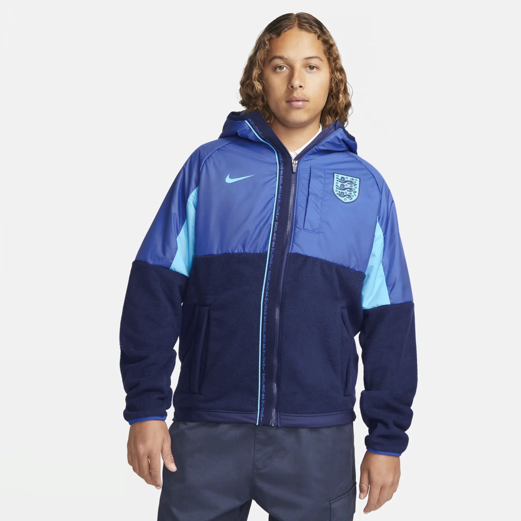 Nike 2022-2023 England AWF Winterized Jacket (Blue)