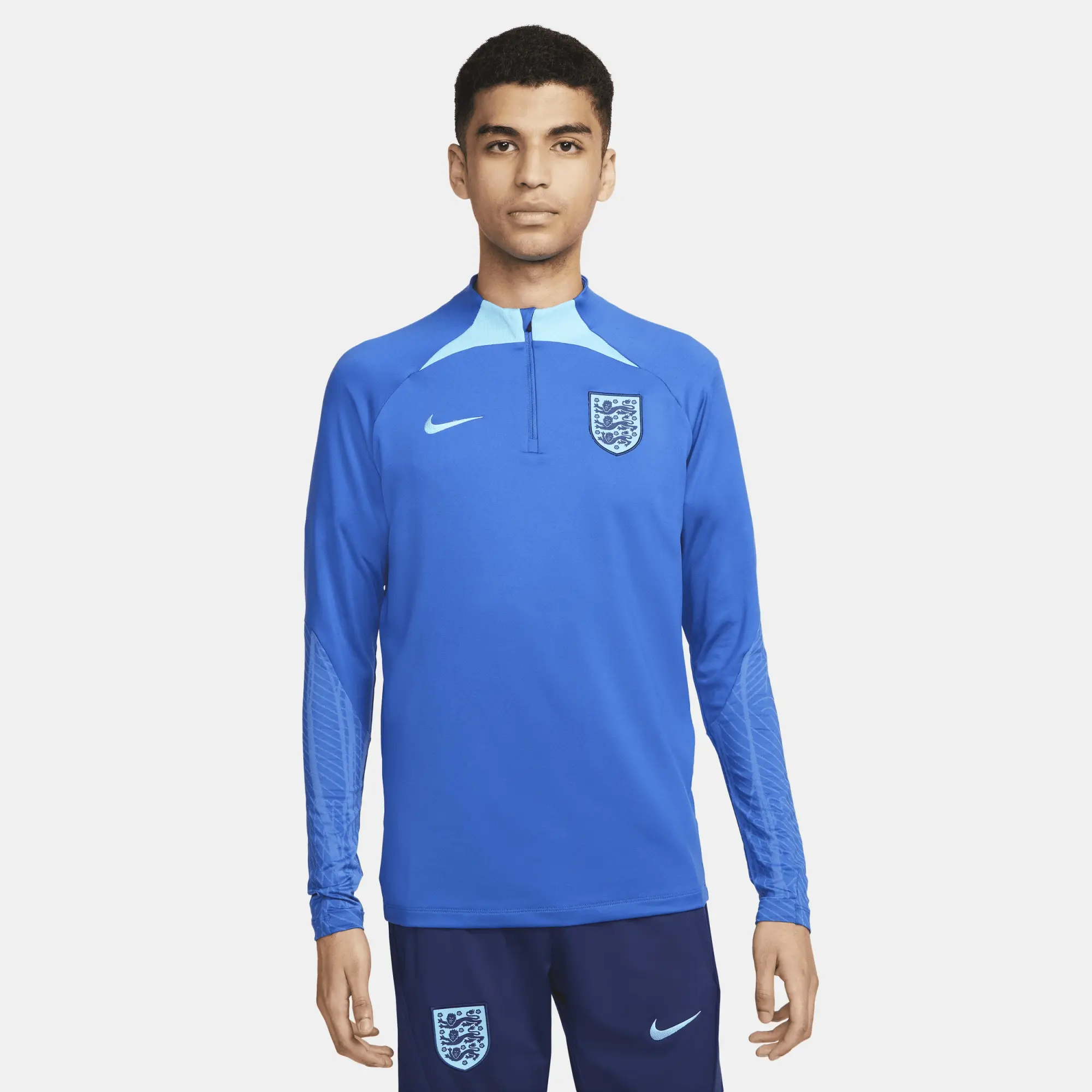 Nike 2022-2023 England Strike Drill Training Top (Blue)