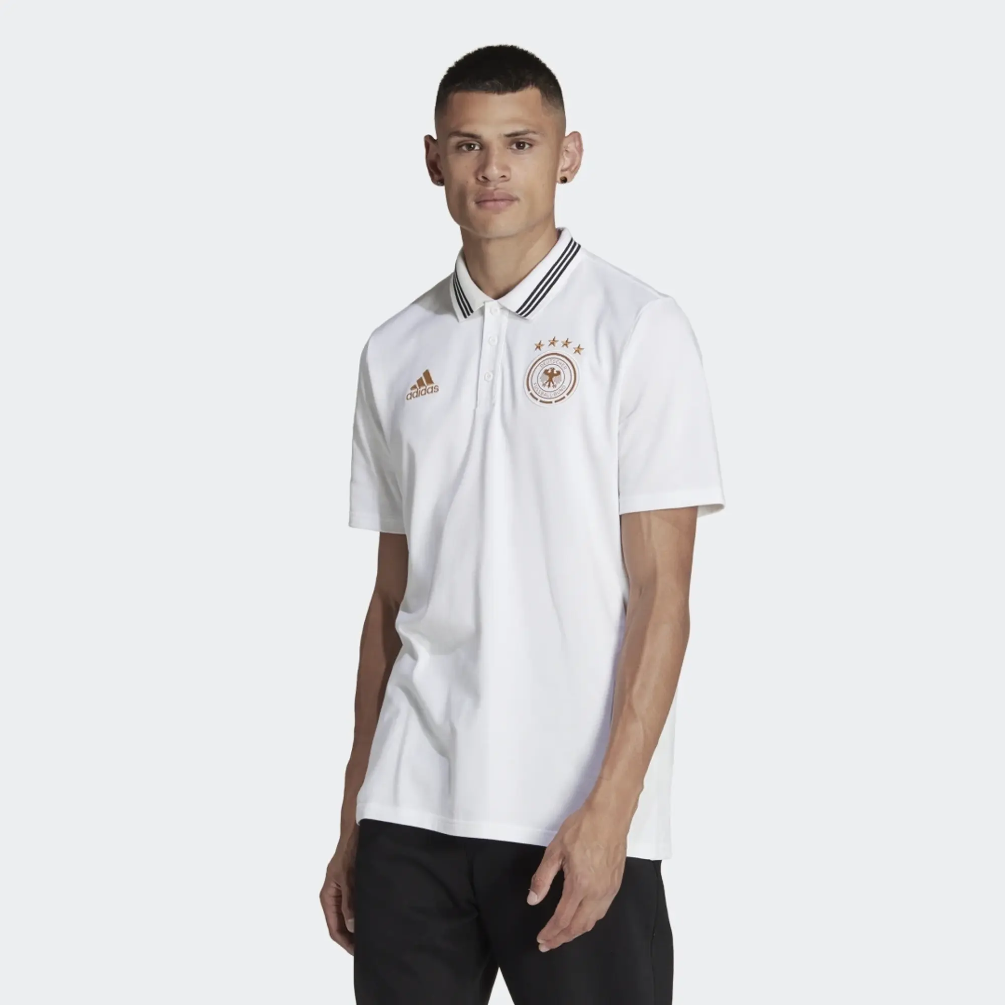 adidas 2022-2023 Germany DNA Polo Shirt (White)