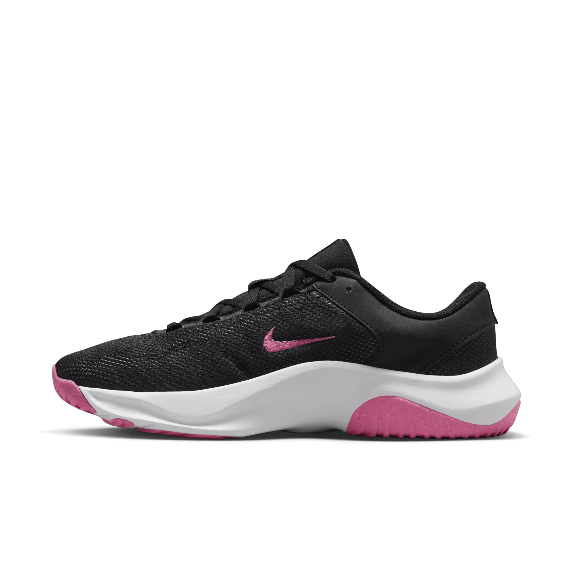 Nike Traning Legend Essential 3 Nn Trainers In Black And Pink