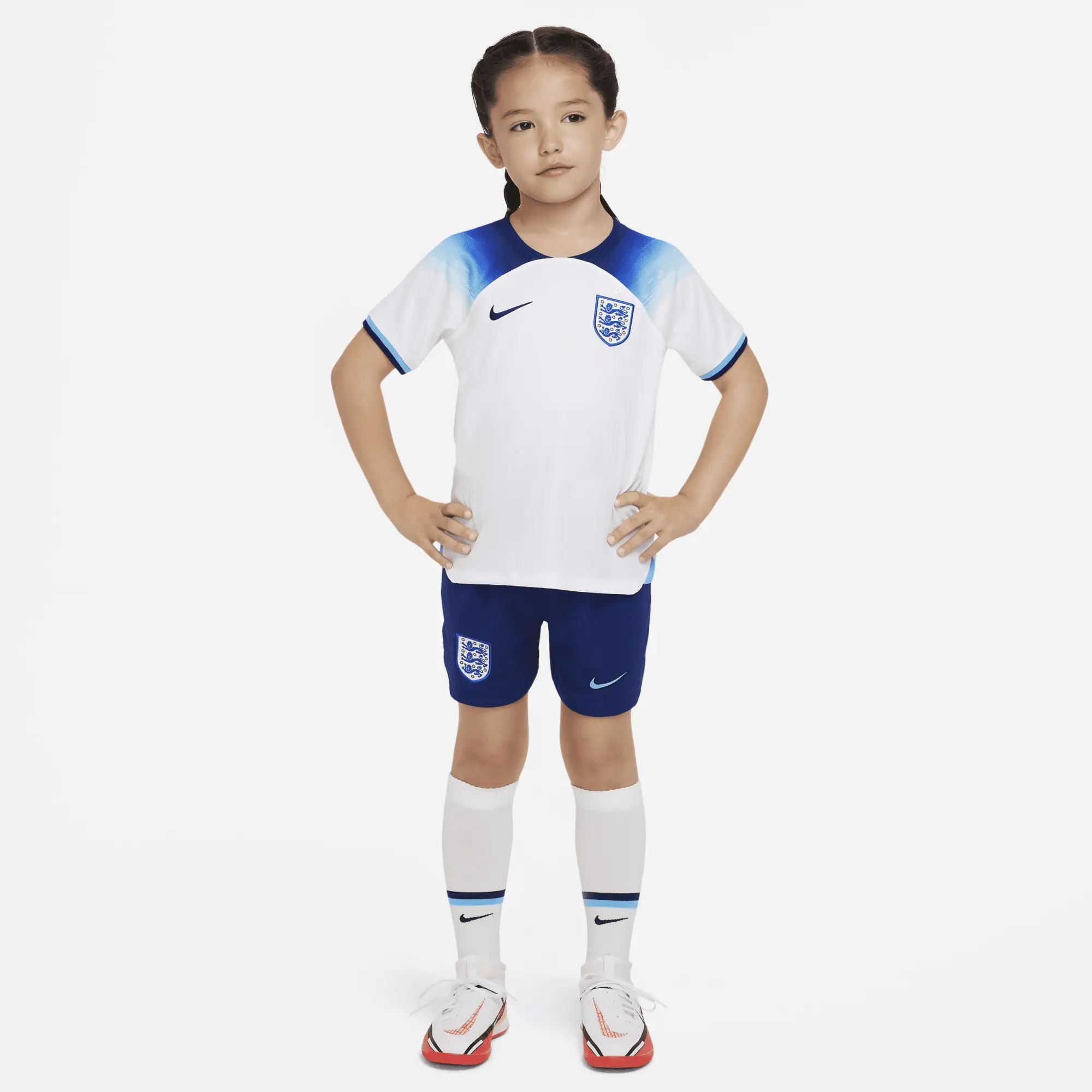 Nike England Kids SS Home Mini Kit 2022
