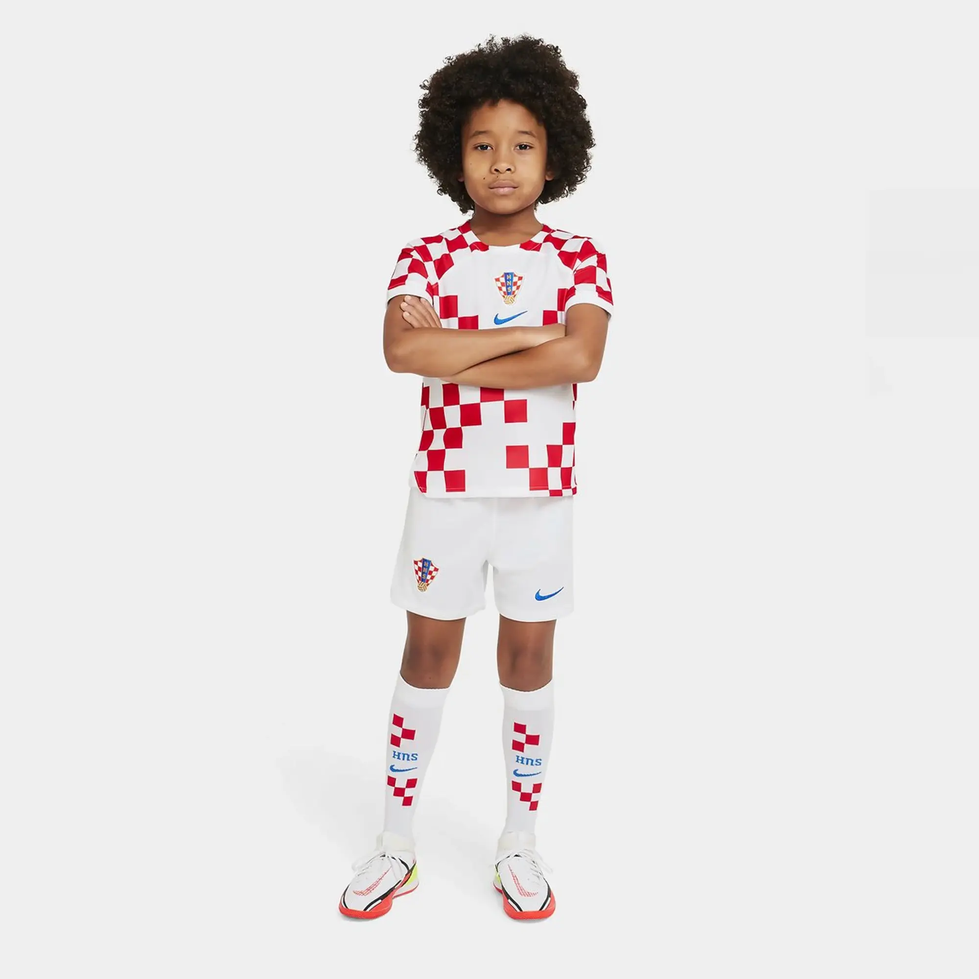 Nike Croatia Kids SS Home Mini Kit 2022