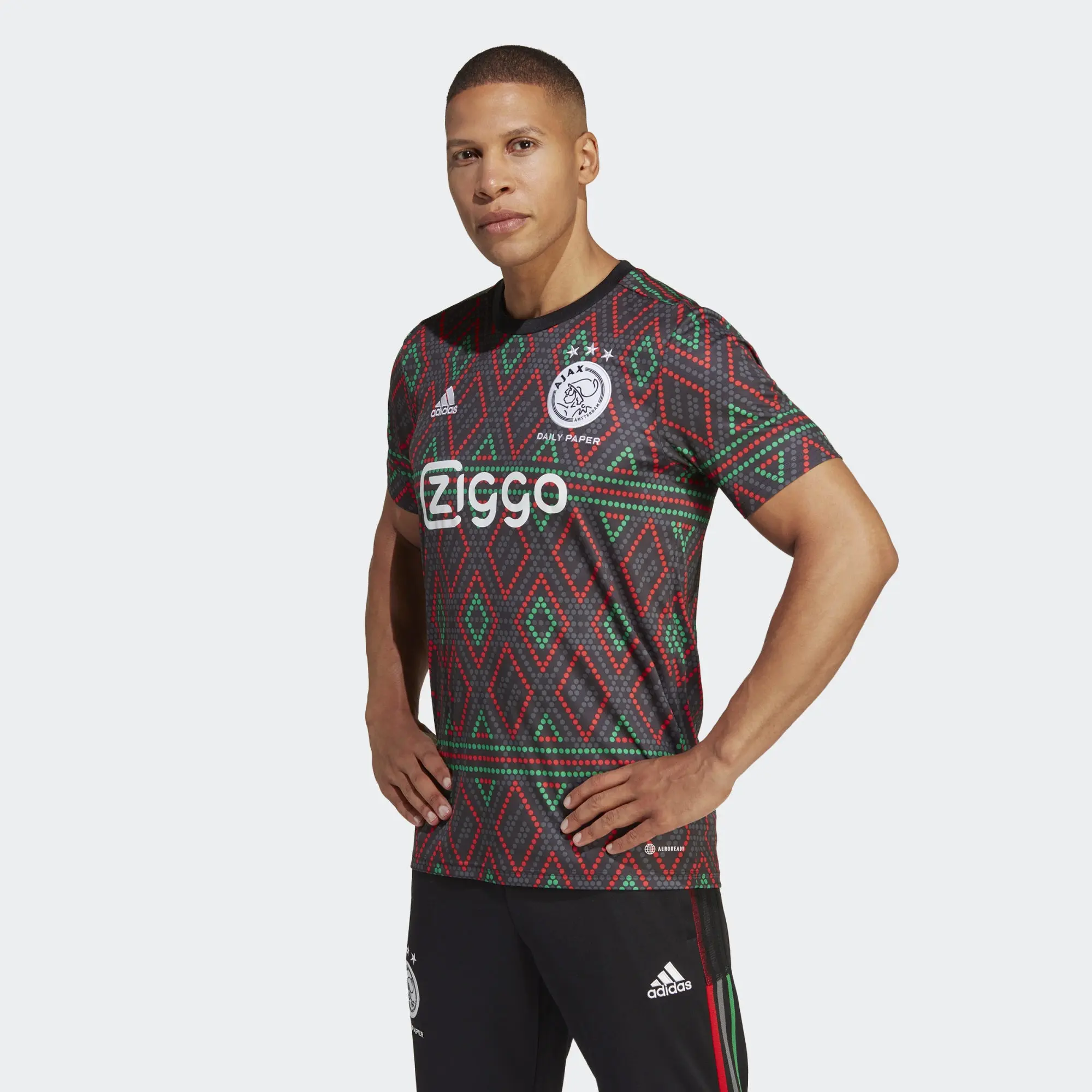 adidas Ajax 22 23 x Daily Paper Pre Match Shirt