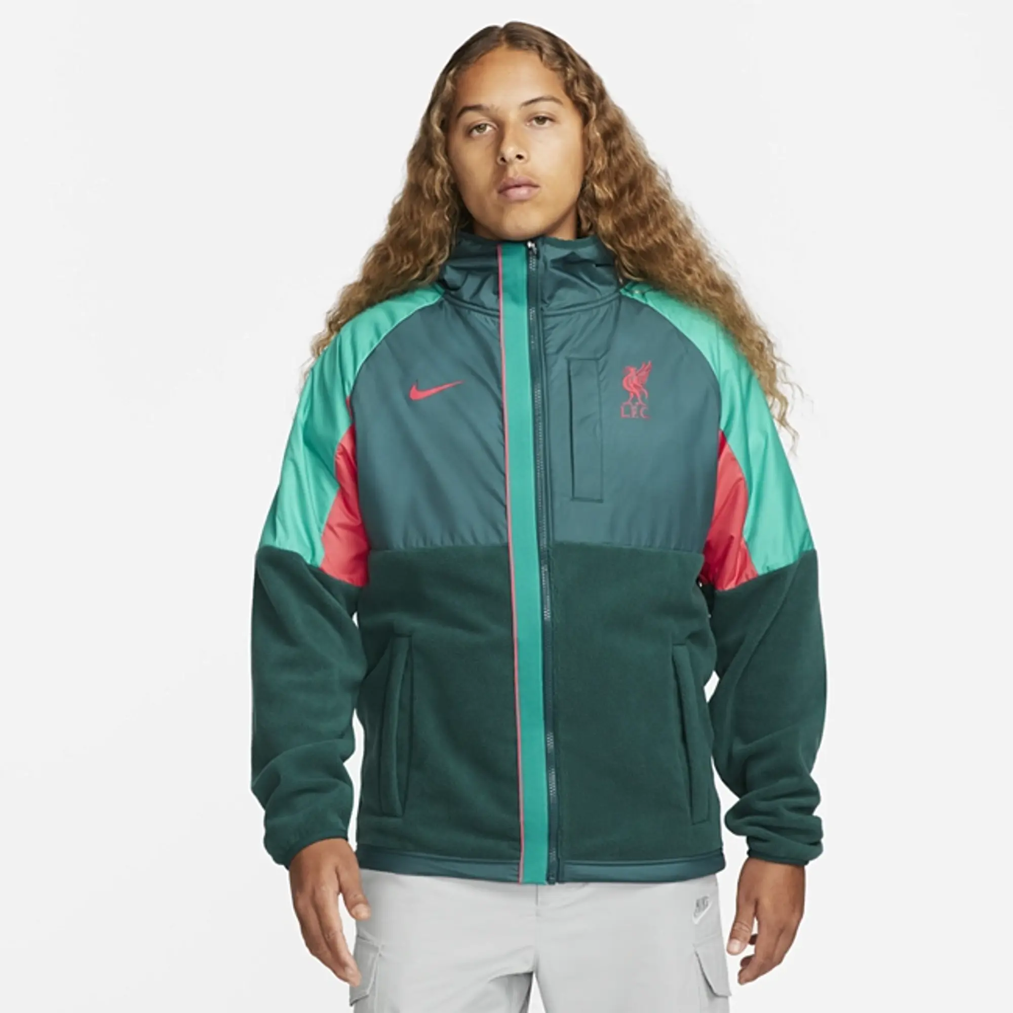 Nike 2022-2023 Liverpool AWF Winterized Jacket (Atomic Teal), DM8295-375