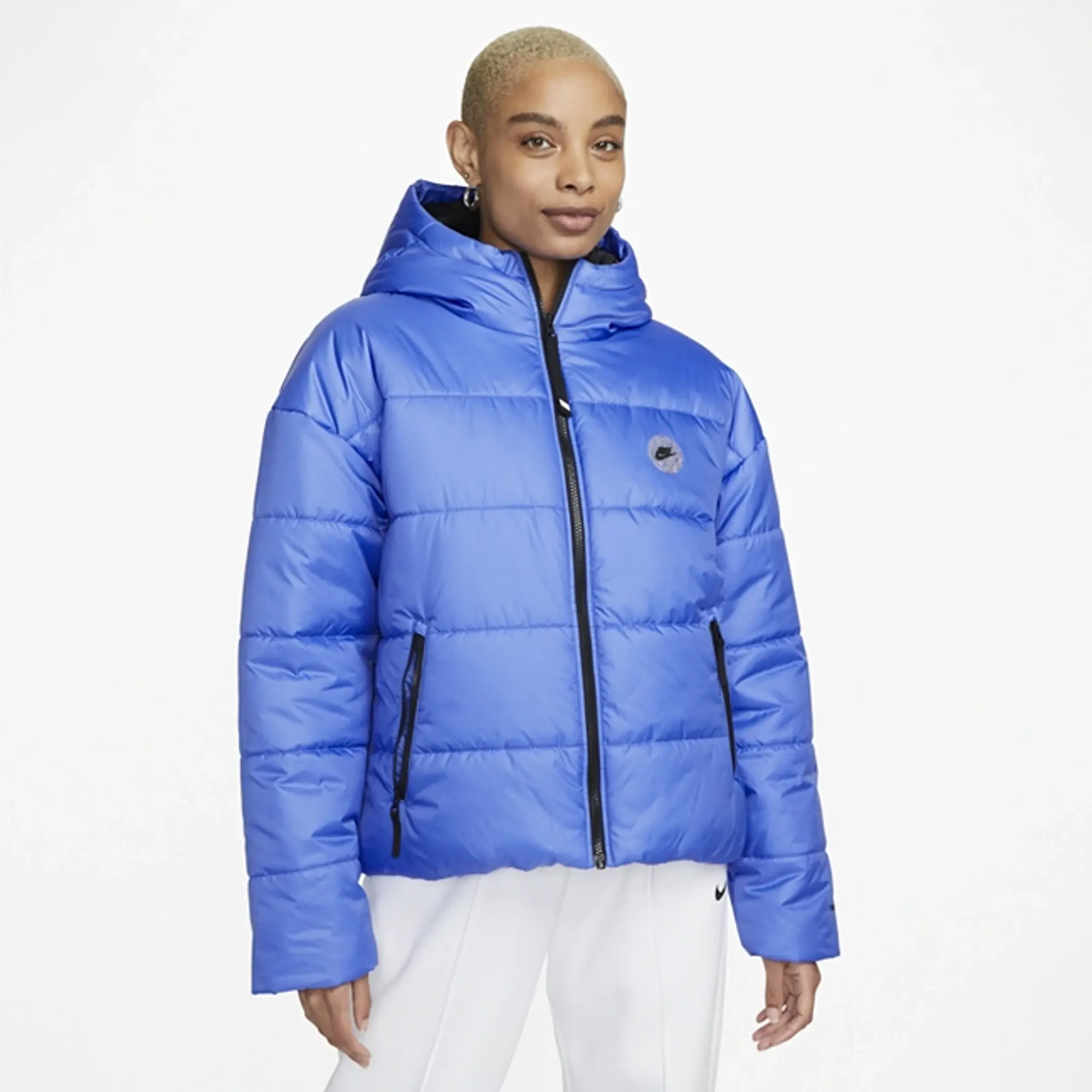 Nike Sportswear Therma-FIT Repel Women's Synthetic-Fill Hooded Jacket -  Blue, DX5683-432