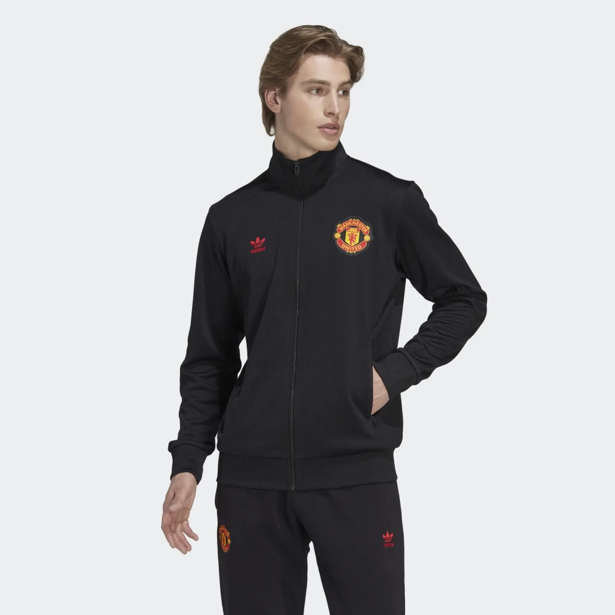 adidas Manchester United x Originals Essentials Track Jacket - Black